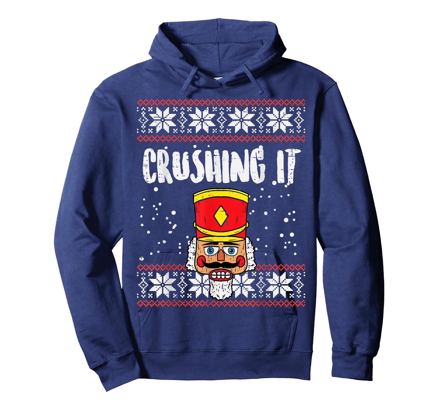 Crushing It Nutcracker Ugly Christmas Xmas Men Women Kids T-Shirt