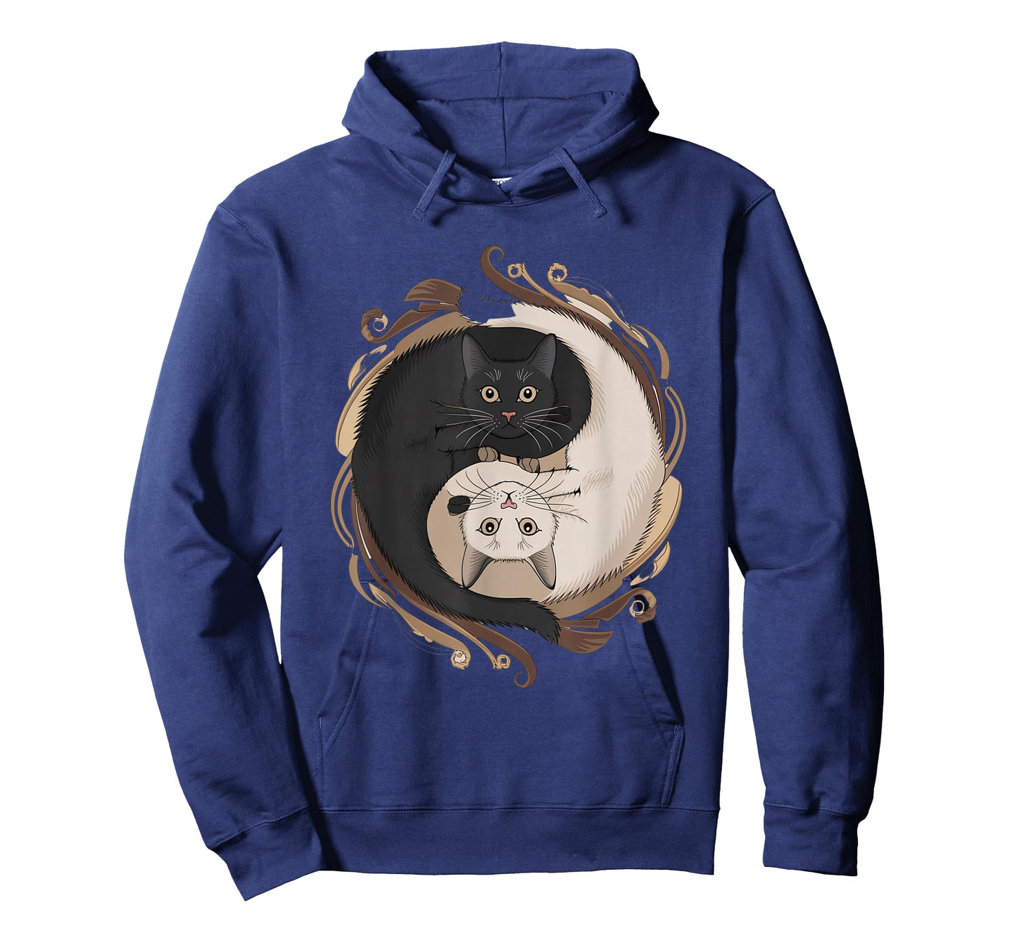Yin Yang Cats with Decorative Elements T-Shirt