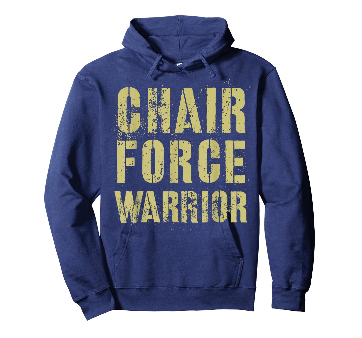 Funny CHAIR FORCE WARRIOR Airman Proud Corps Air Military T-Shirt