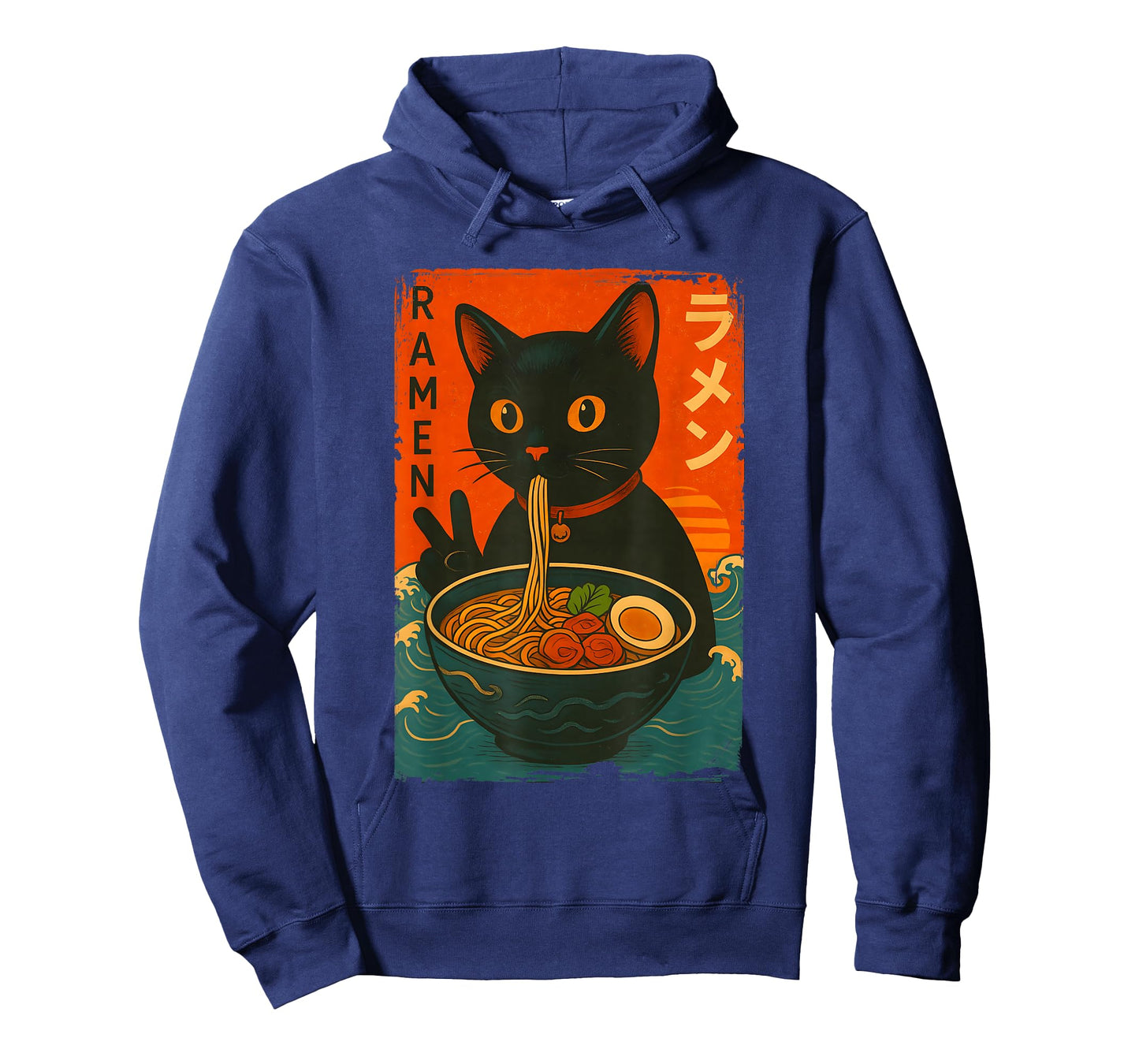 Kawaii Retro Japanese Cat Ramen Noodles Manga Anime Cats T-Shirt
