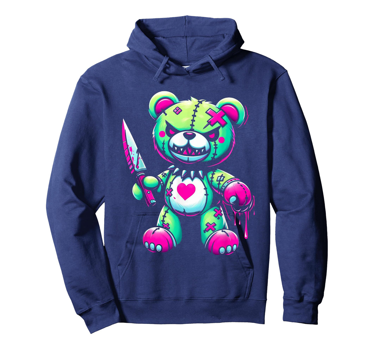 Pastel Goth Teddy Bear Horror Halloween Creepy Scary T-Shirt
