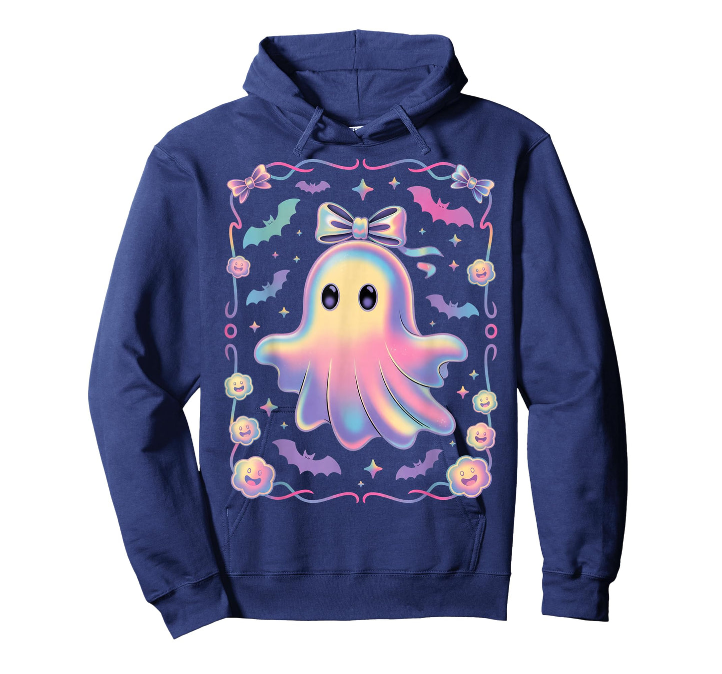 Preppy Halloween Ghost Cute Boo Ghost Coquette Spooky Girly T-Shirt