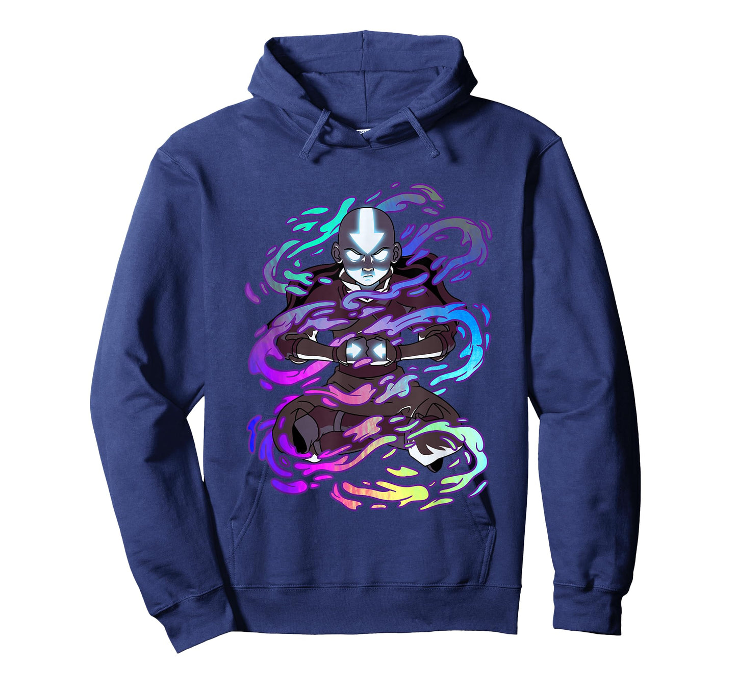 Avatar: The Last Airbender Rainbow Neon Spiral Aang T-Shirt