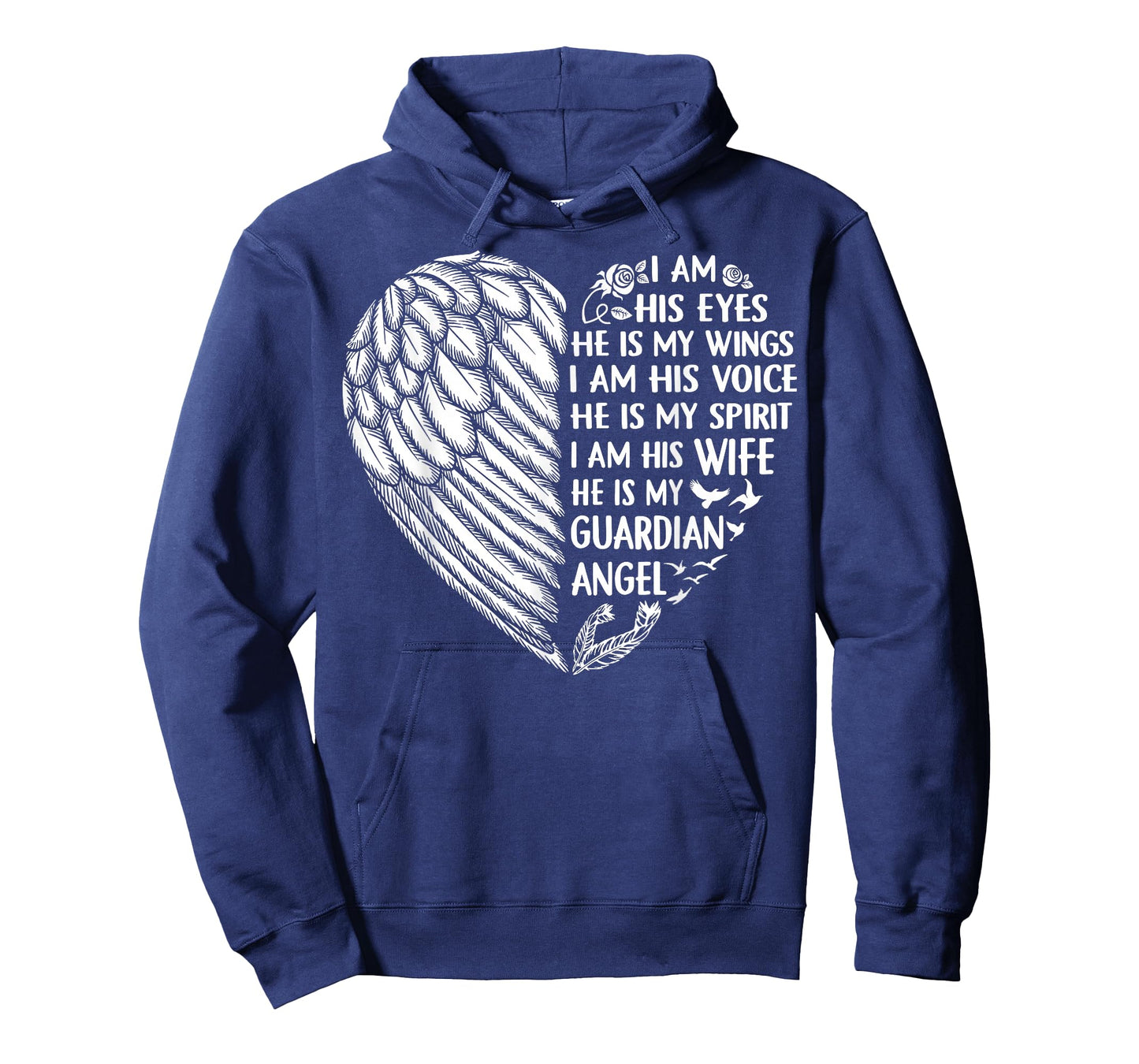 My Husband Is My Guardian Angel Shirt I Am His Wife T-Shirt