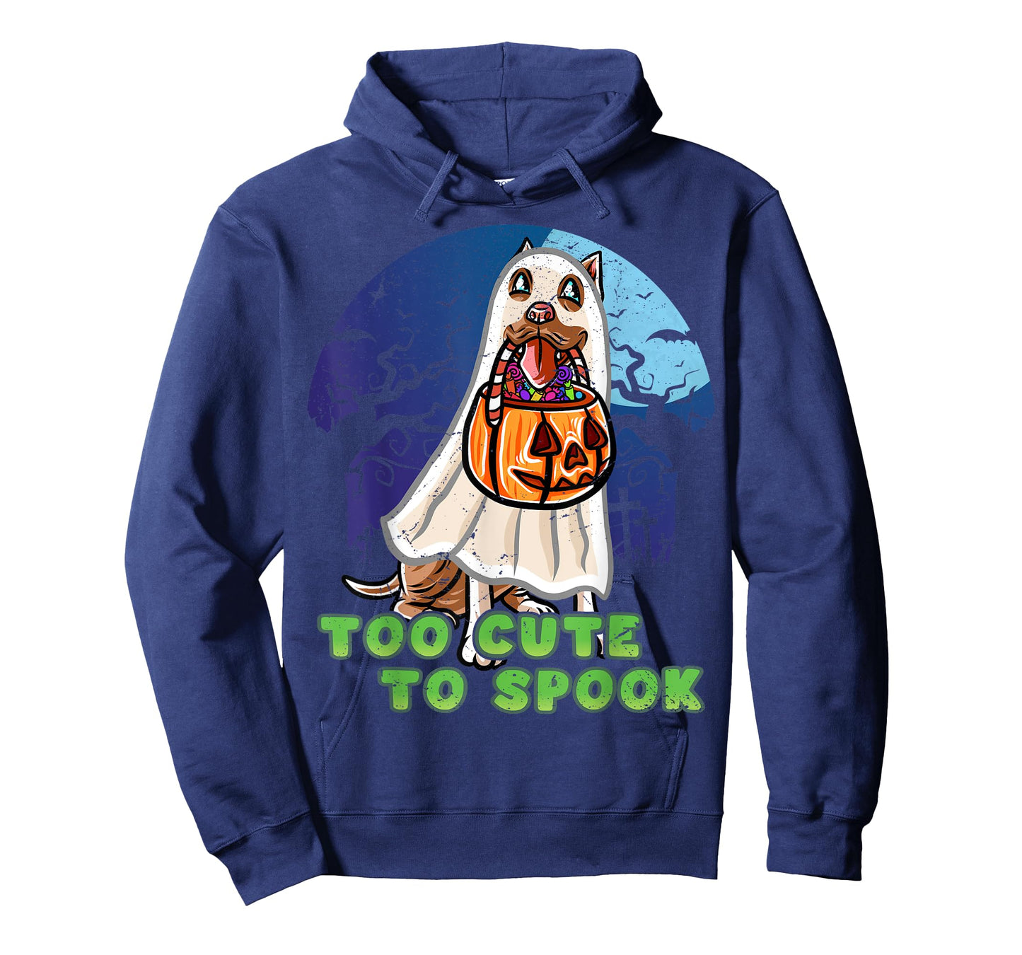 Pitbull Pittie Happy Halloween Costume Ghost T-Shirt