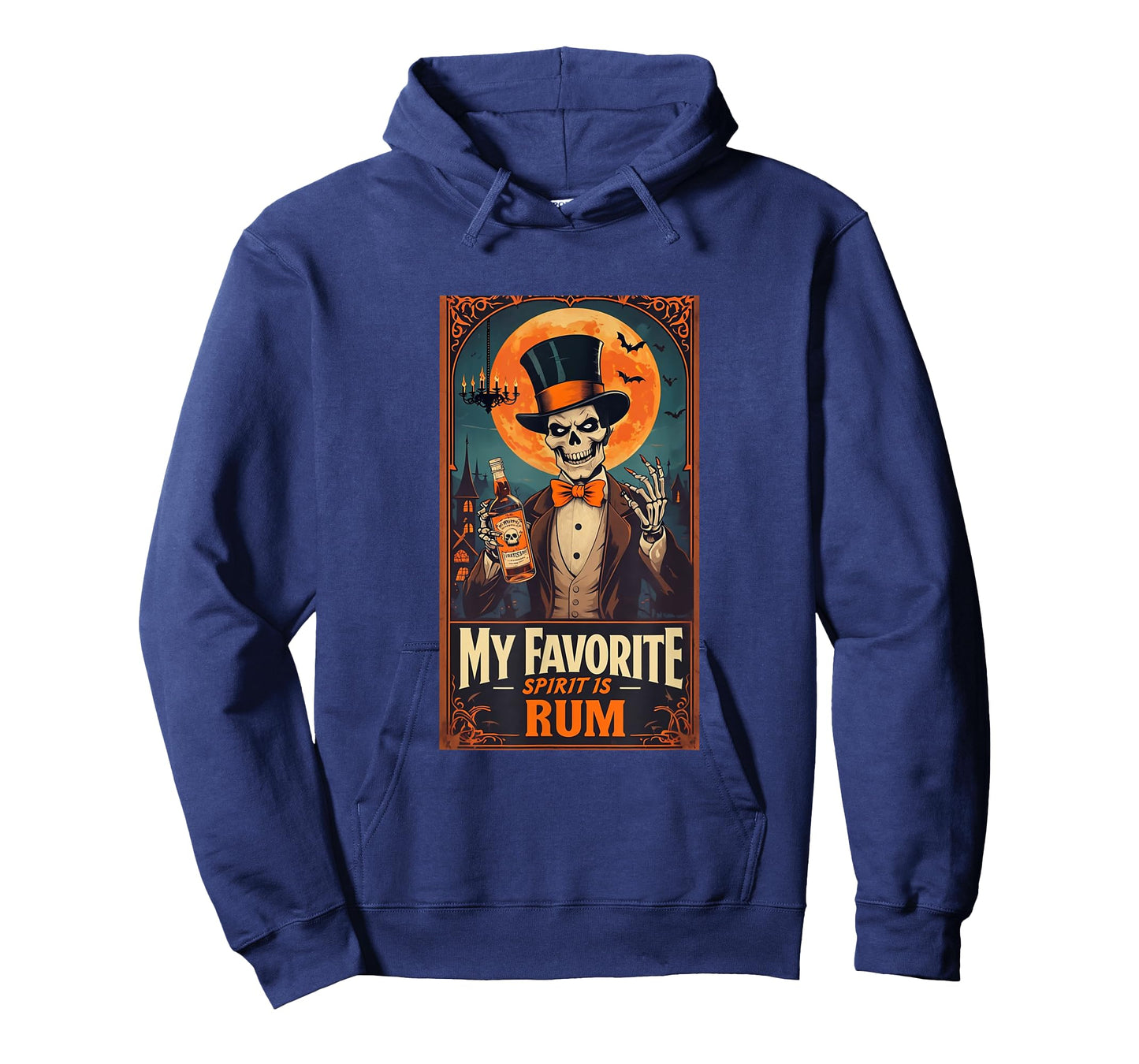My Favorite Spirit Is Rum Skull Spooky Ghost Halloween T-Shirt
