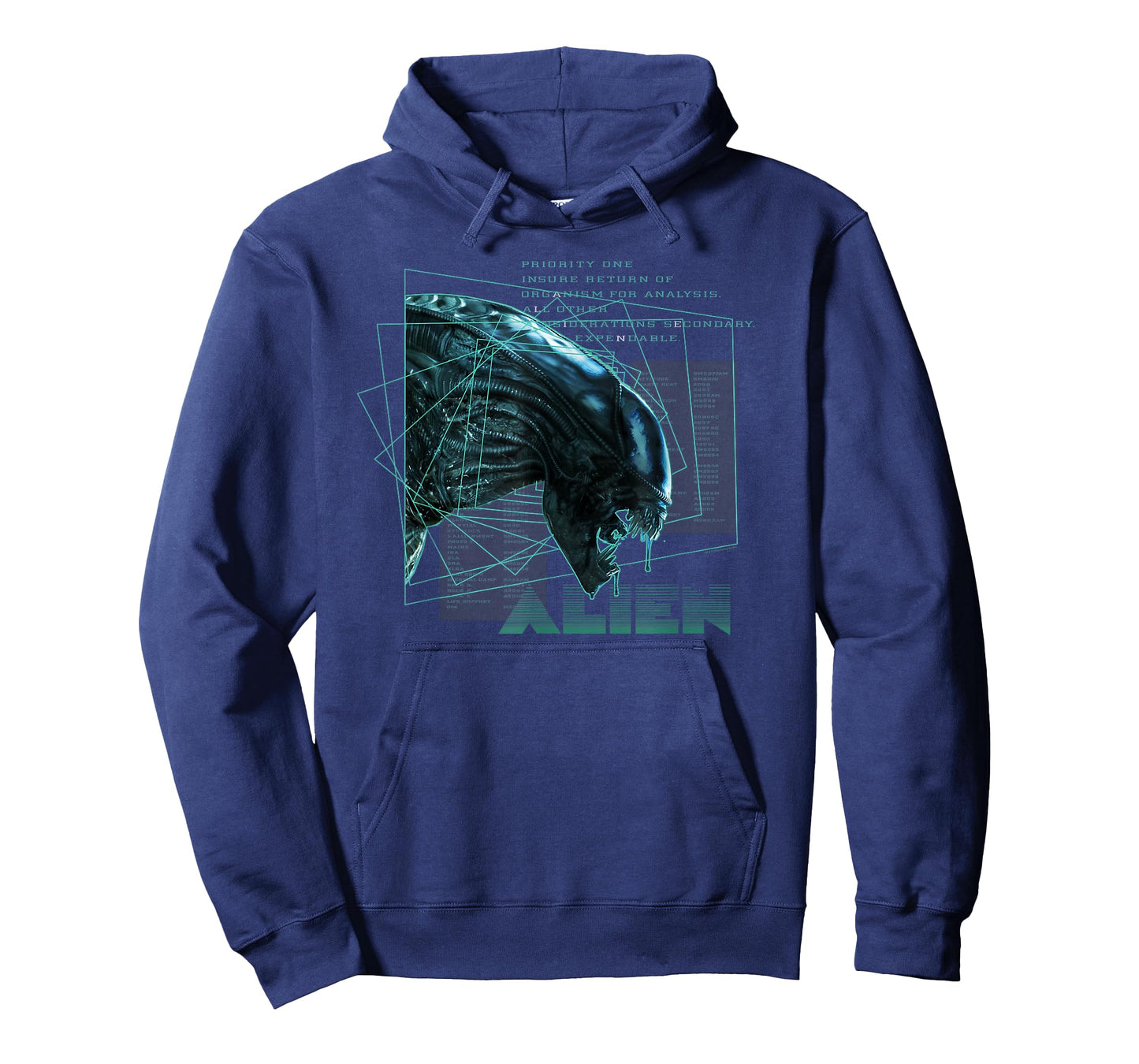 Alien 45th Anniversary Movie Xenomorph Priority One Logo T-Shirt