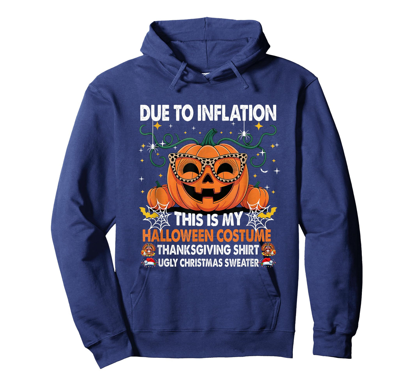 Due to Inflation This is My Halloween Costume Funny Pumpkins T-Shirt