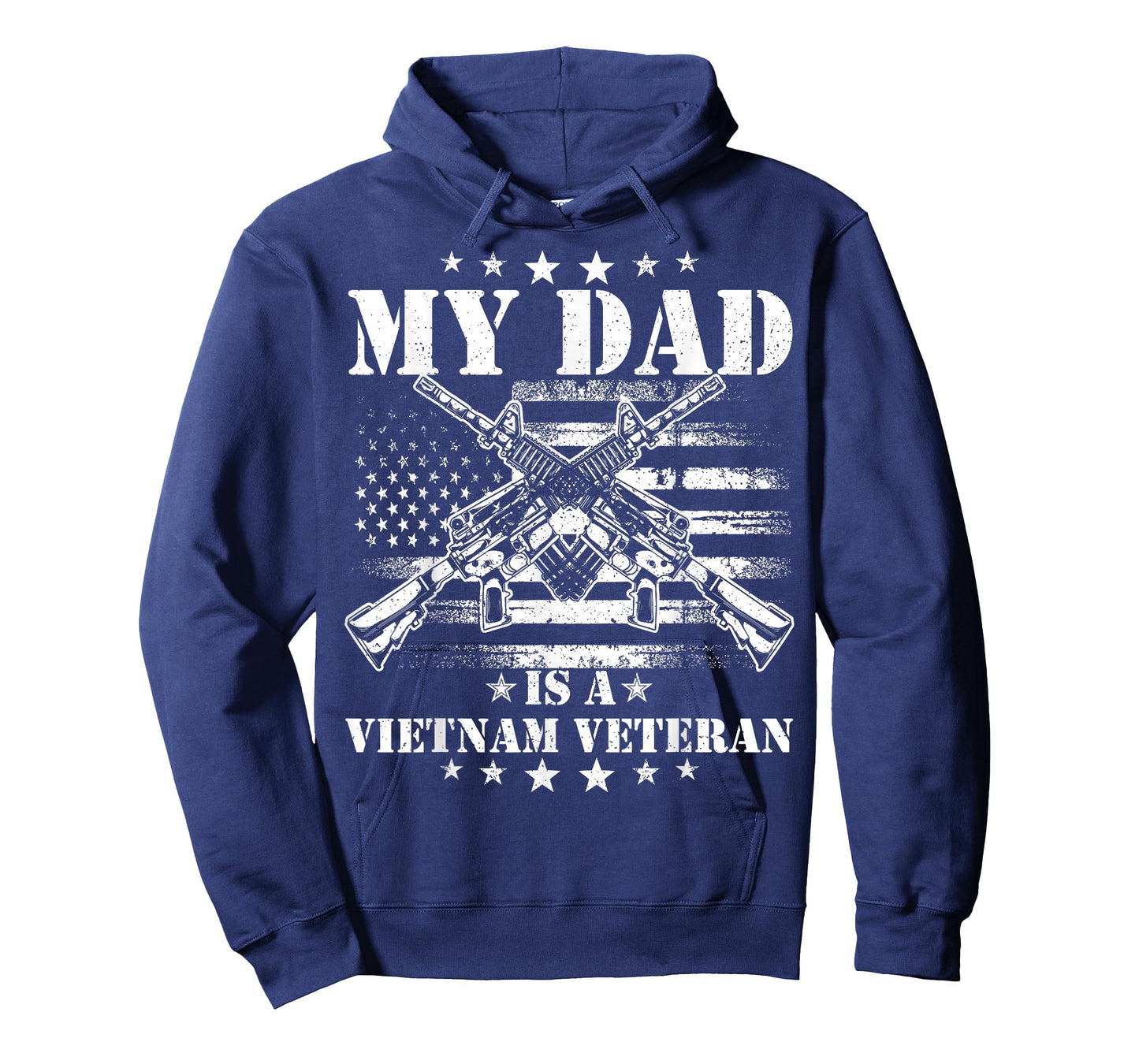My Dad Is A Vietnam Veteran Proud US Patriotic Vet USA Flag T-Shirt