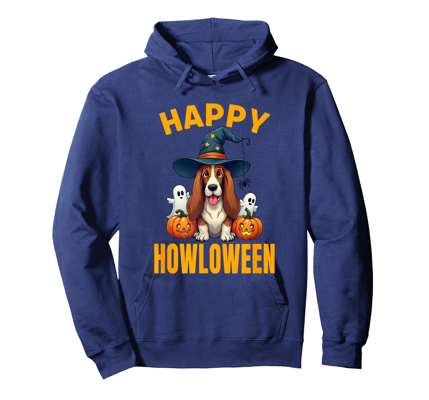 Basset Hound dressed up for Halloween, Witch's hat T-Shirt