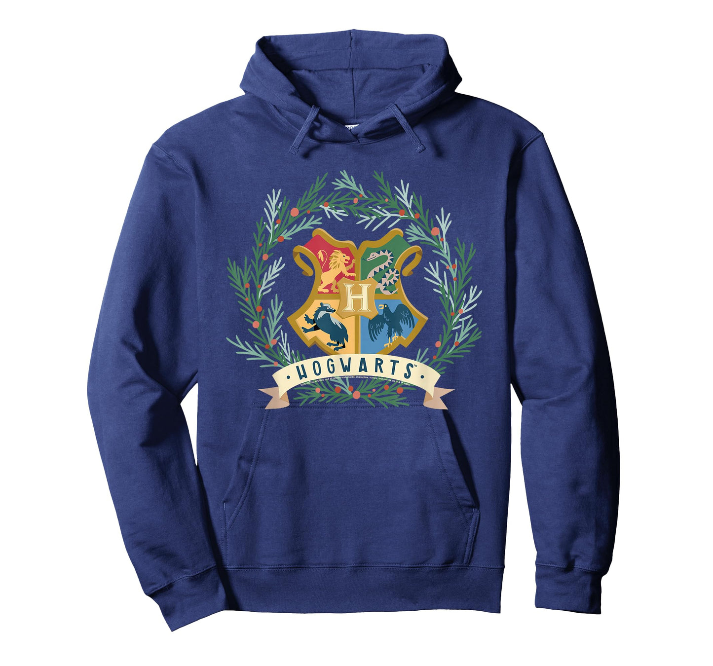 Harry Potter Hogwarts Shield Christmas Wreath T-Shirt