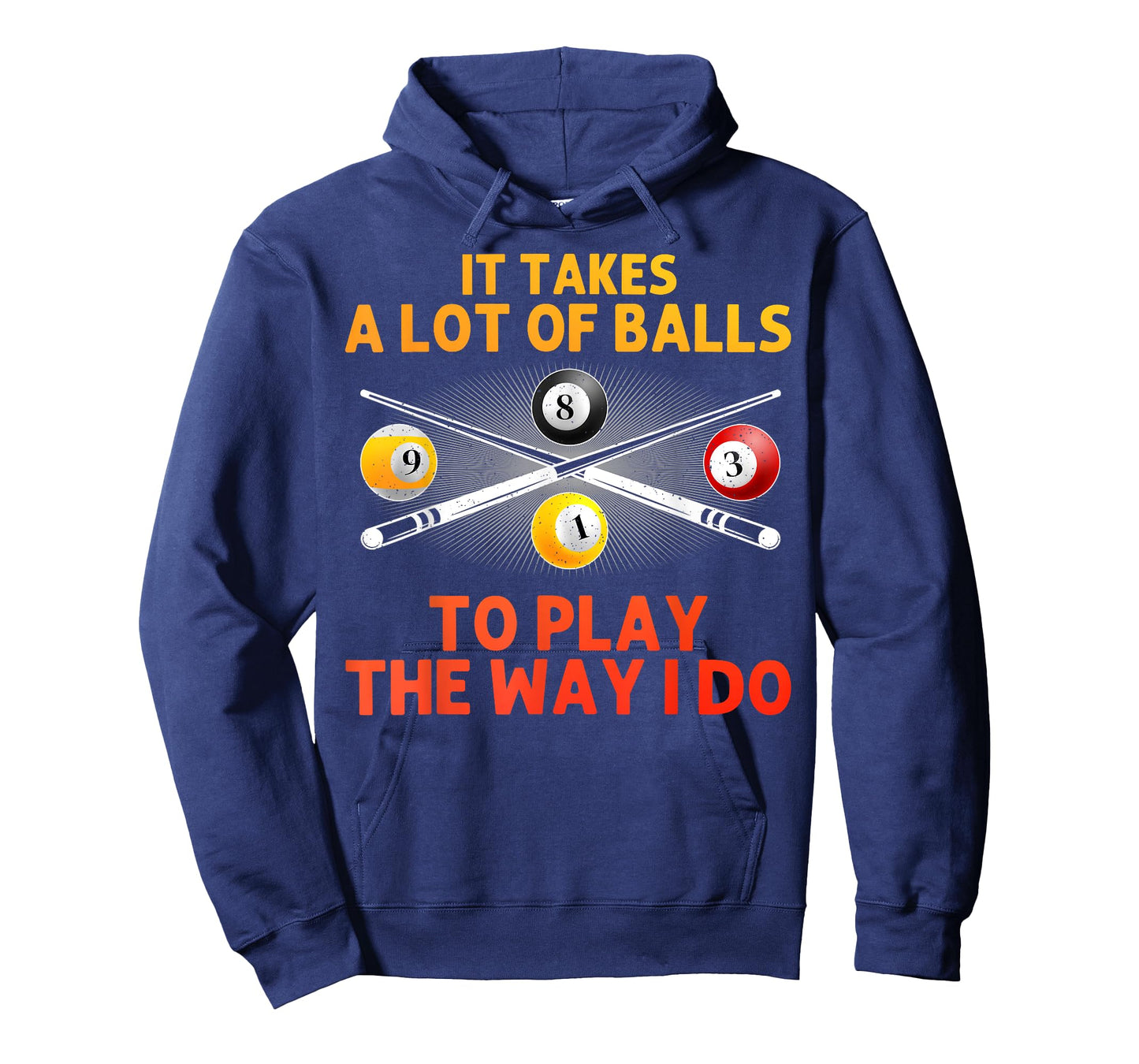 Funny Pool Design For Men Boys Billiard Lover Pool Player T-Shirt