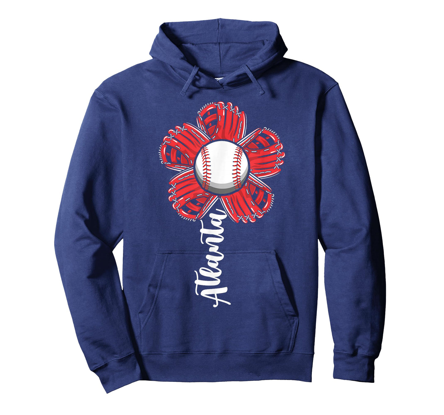 Cute Flower Atlanta Retro Baseball Lover Game Day T-Shirt