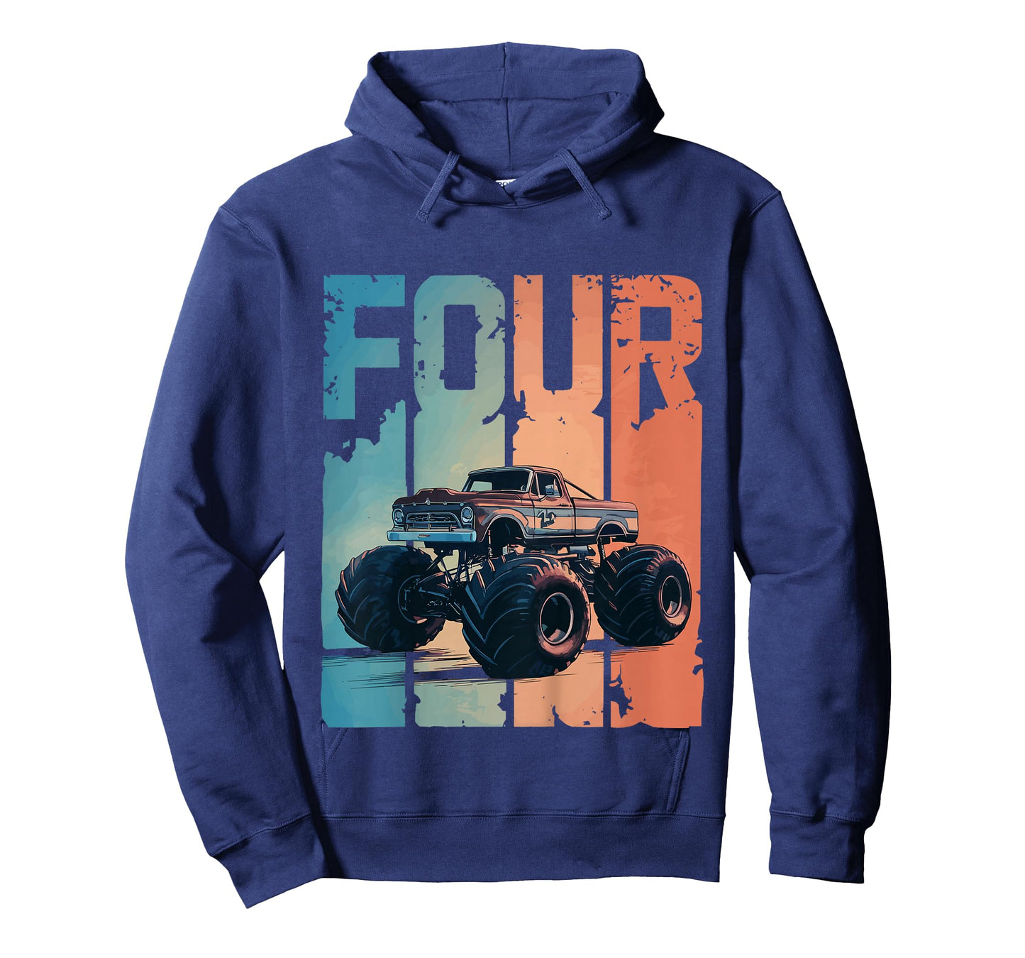 Monster Truck 4th Birthday T-Shirt