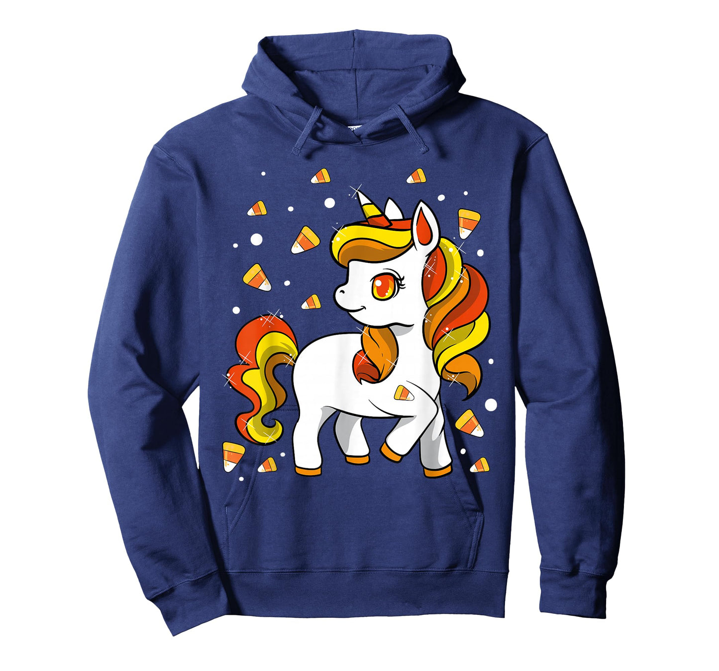 Kids Unicorn Candy Corn Halloween T-Shirt