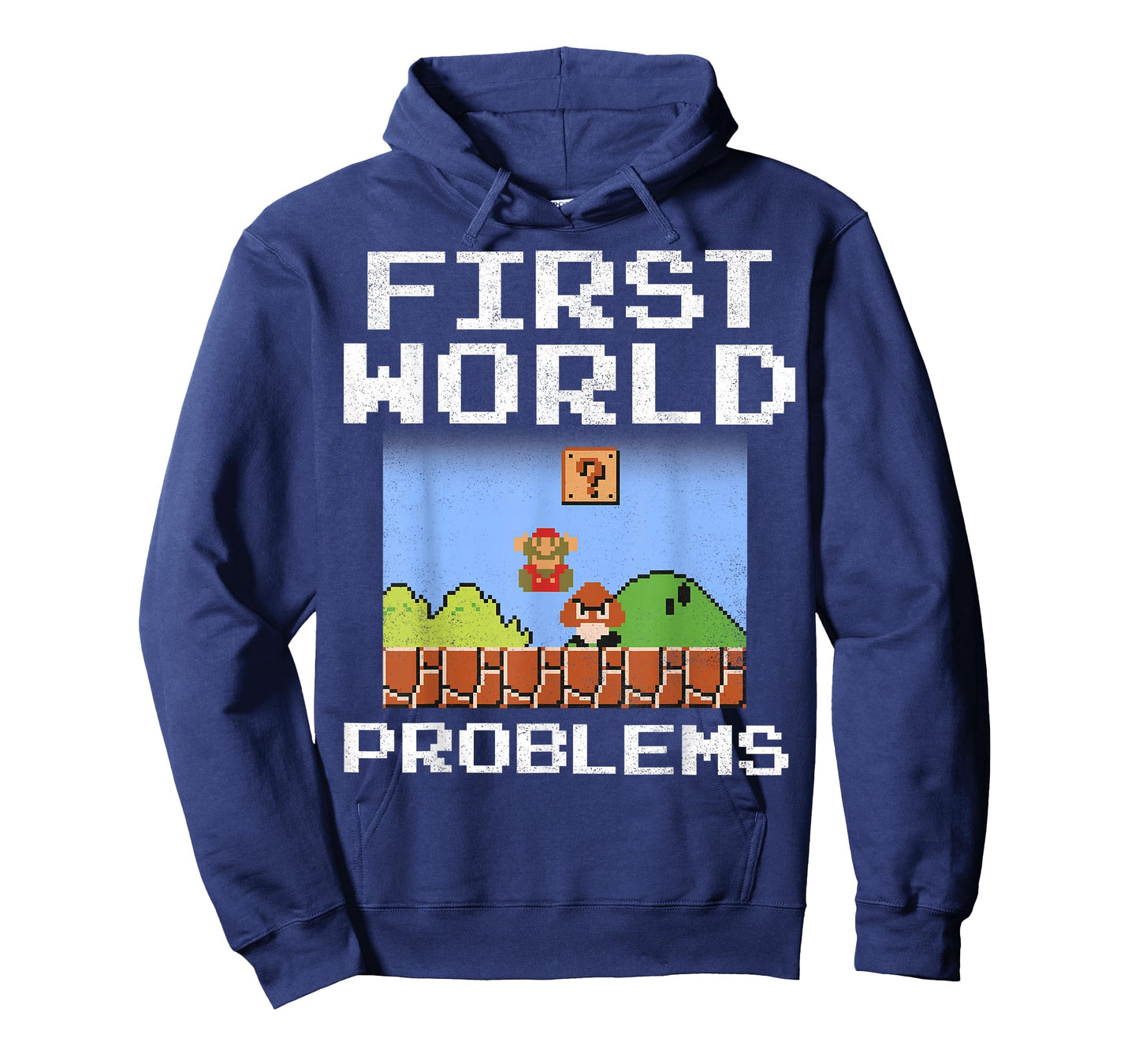Super Mario Retro 8 Bit First World Problems Graphic T-Shirt T-Shirt