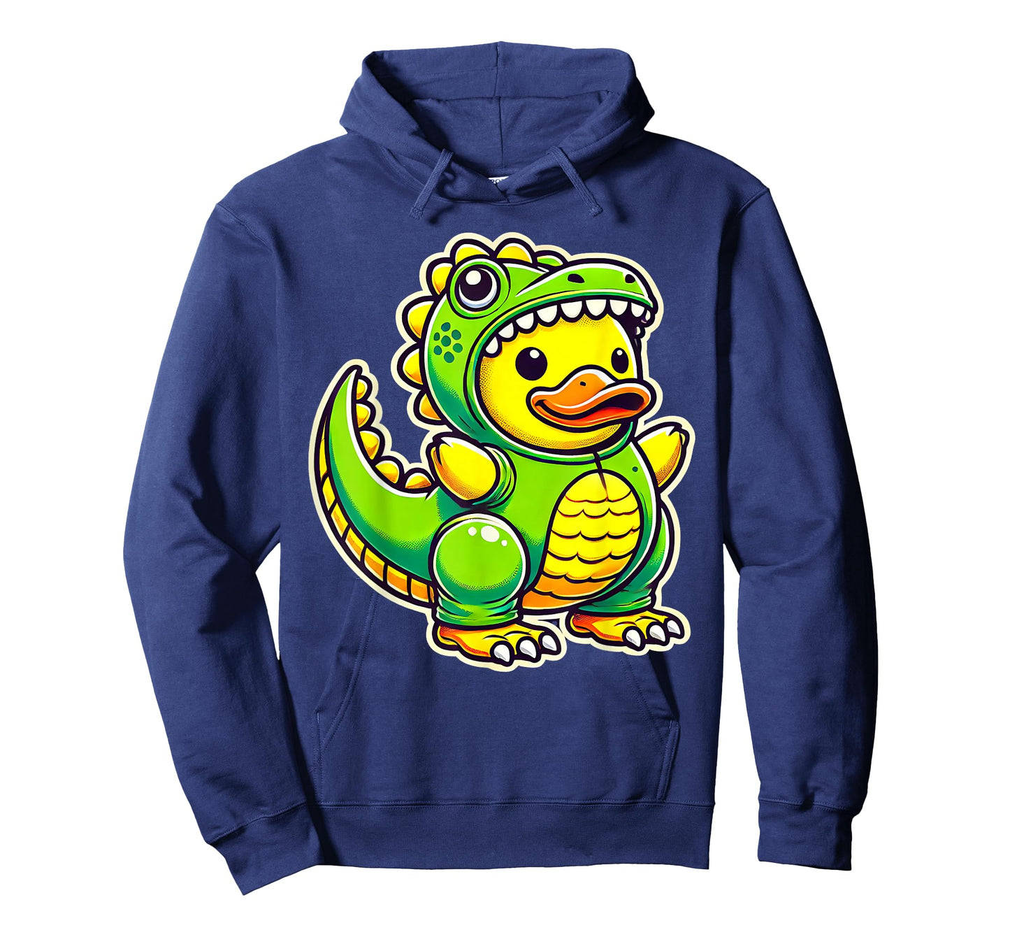 Funny Yellow Rubber Duck Dinosaur Dino Duck Halloween Boys T-Shirt