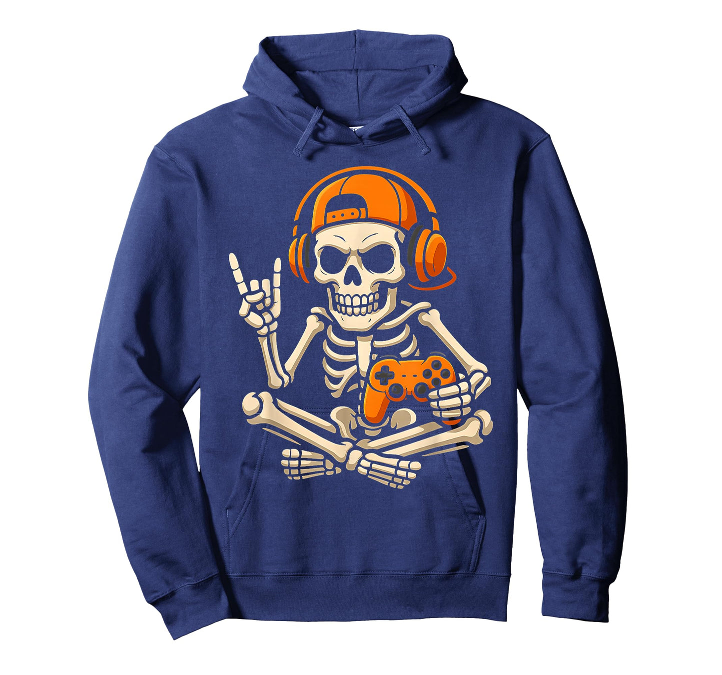 Boys Halloween Skeleton Gamer Video Gaming Teenage Kids Men T-Shirt