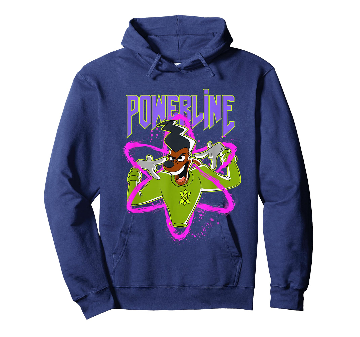 Disney A Goofy Movie Powerline Neon Big Chest Portrait T-Shirt