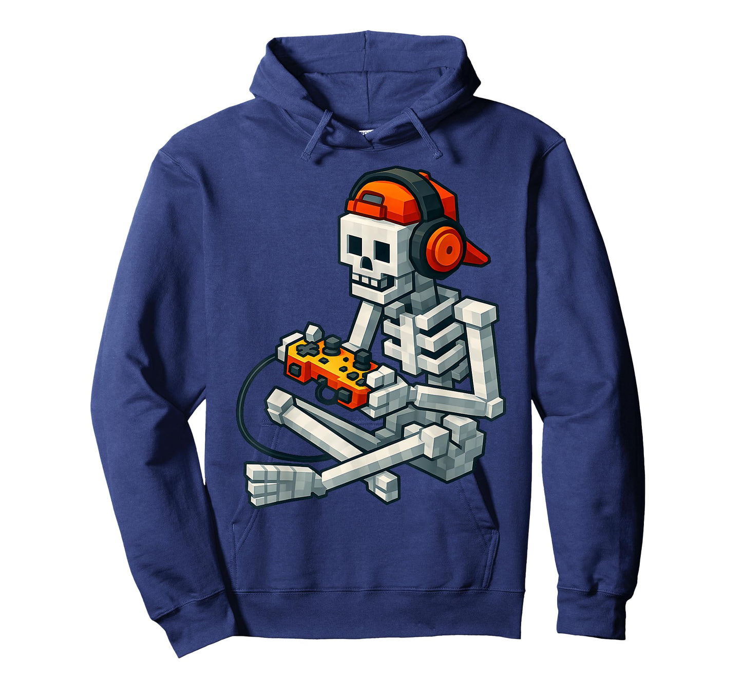 Halloween Skeleton Gamer Pixel Video Gaming Boys Men Kids T-Shirt