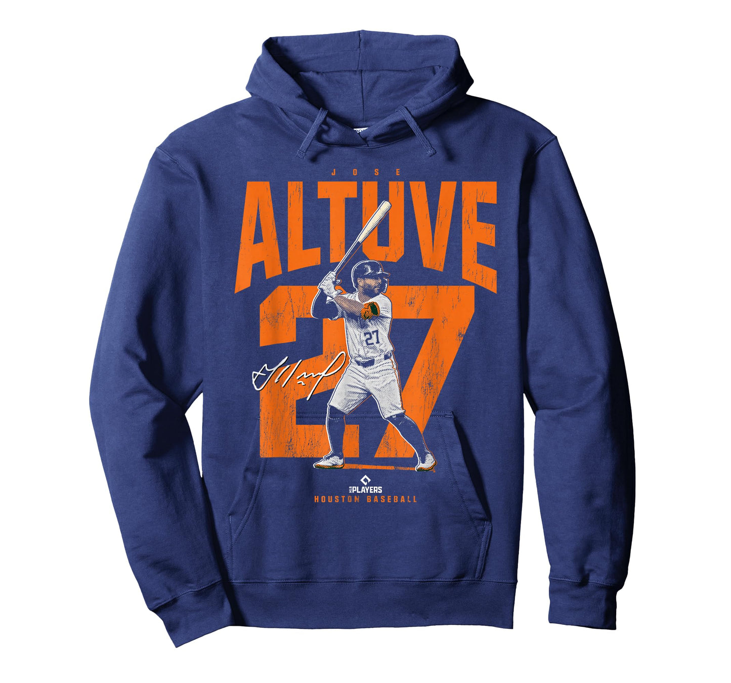 License Champs | Jose Altuve Houston Baseball Player Novelty T-Shirt - Blue, Unisex-Adult, Small, Short Sleeve