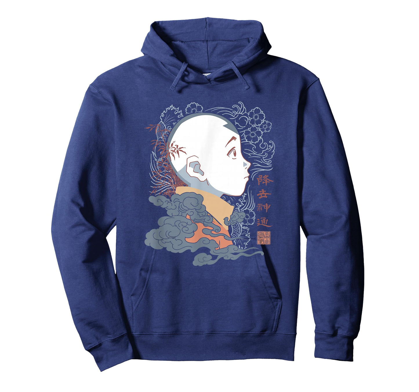 Avatar: The Last Airbender Aang Side Profile Kanji T-Shirt