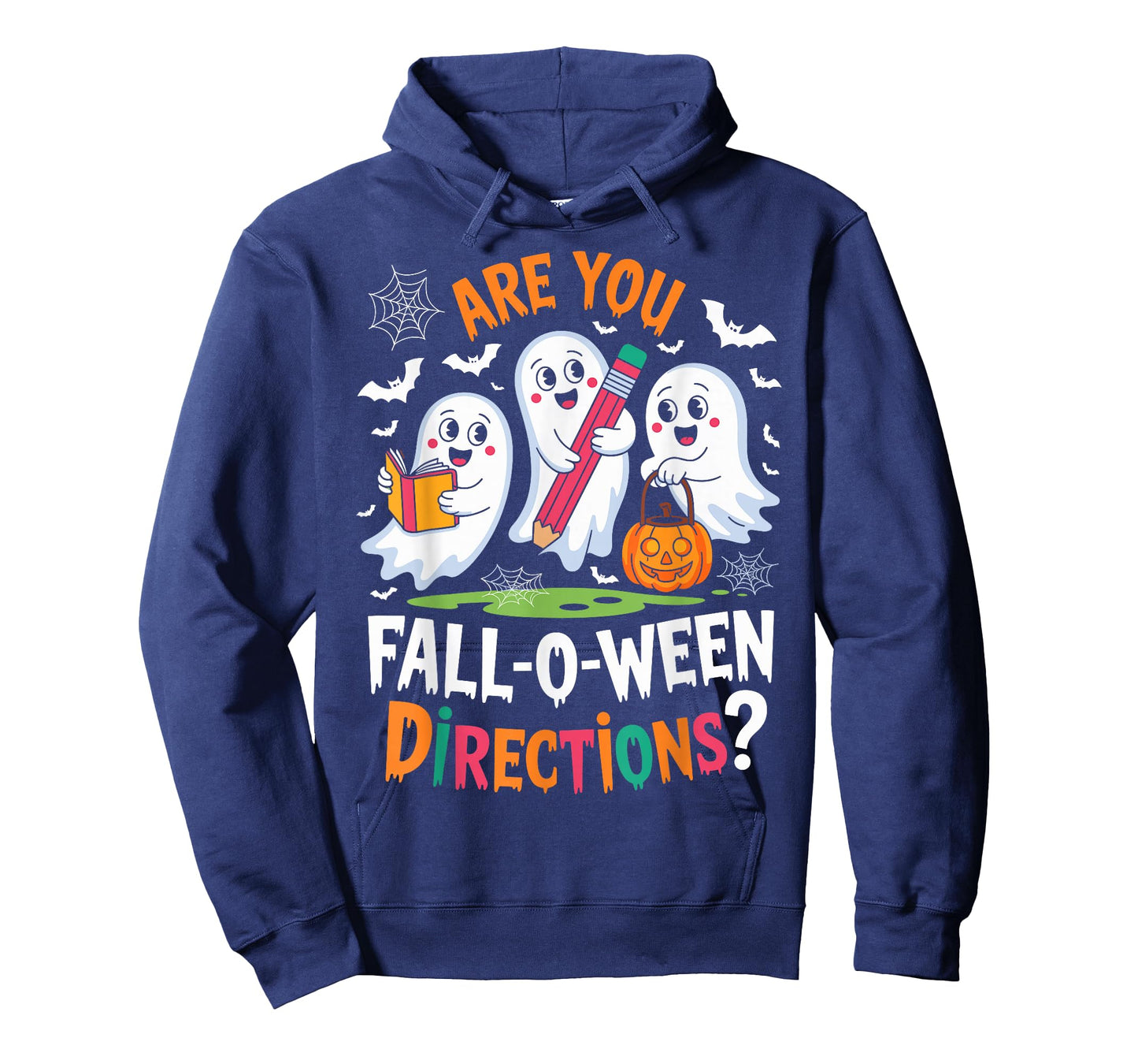 Funny are You Fall O Ween Directions Teacher Halloween Ghost T-Shirt