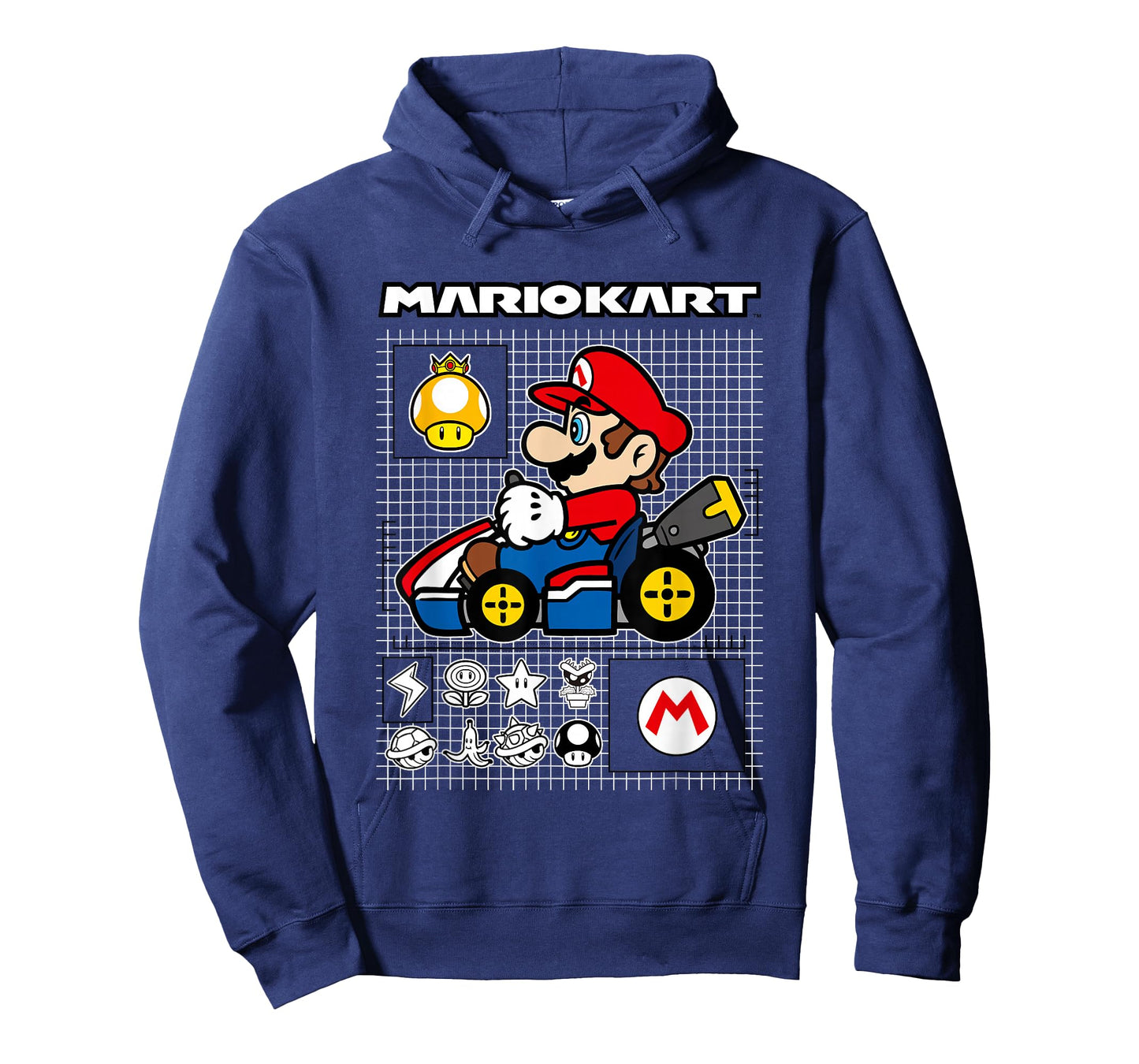 Mario Kart Rally Driver Schematics Mario T-Shirt