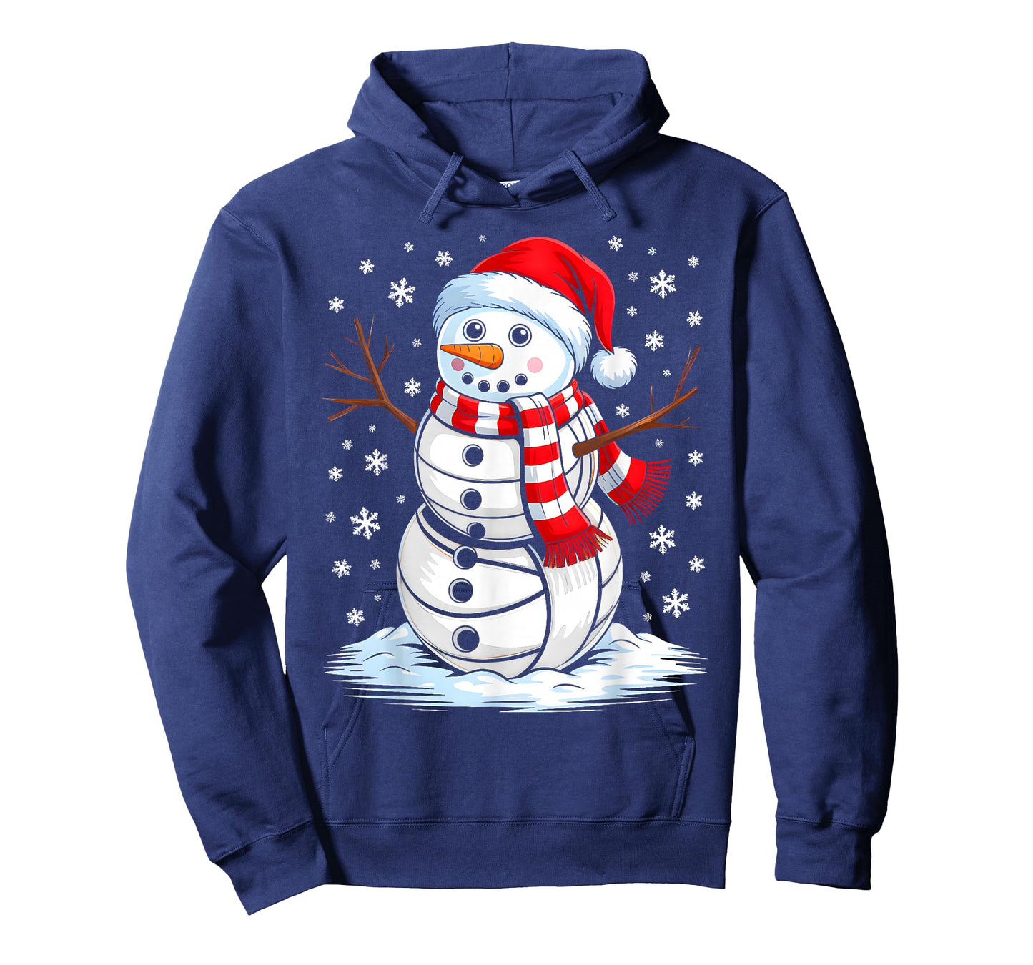 Funny Christmas Volleyball Snowman Xmas Sport Men Boys T-Shirt