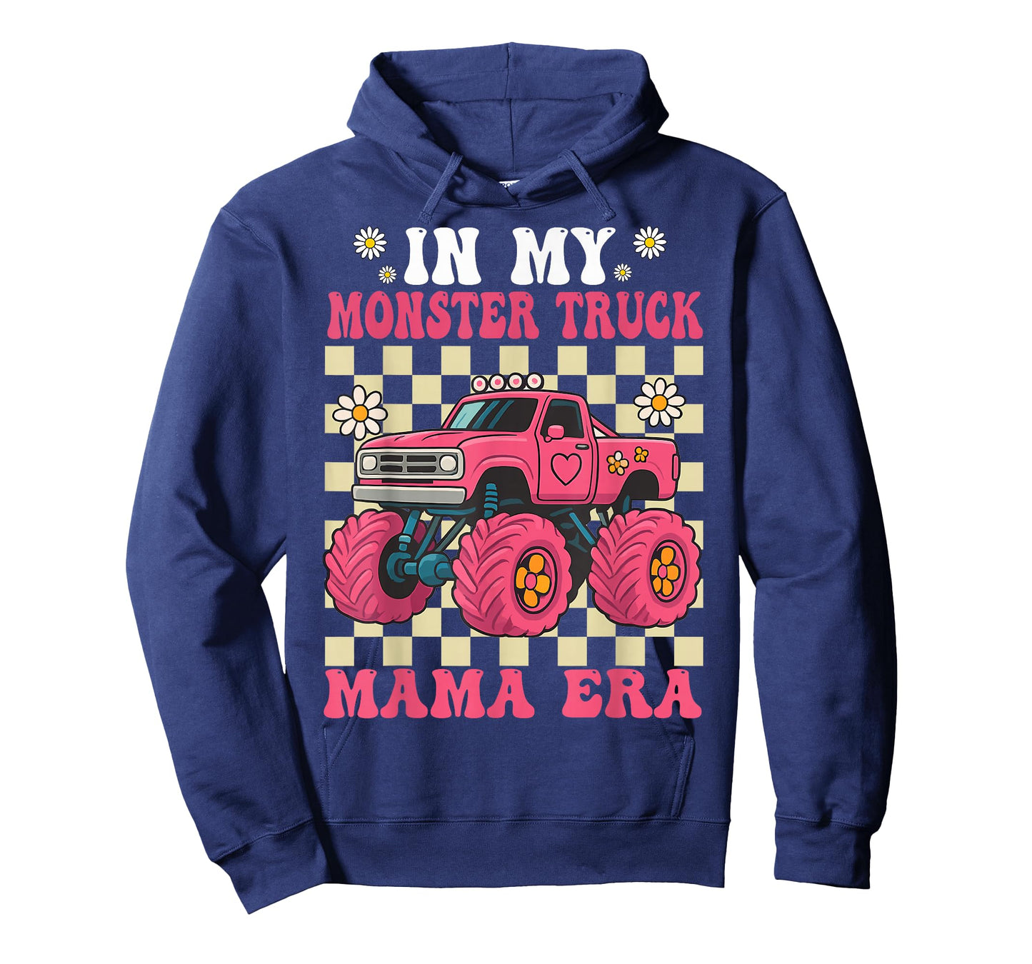Groovy in My Monster Truck Mom Era Monster Truck Mama T-Shirt