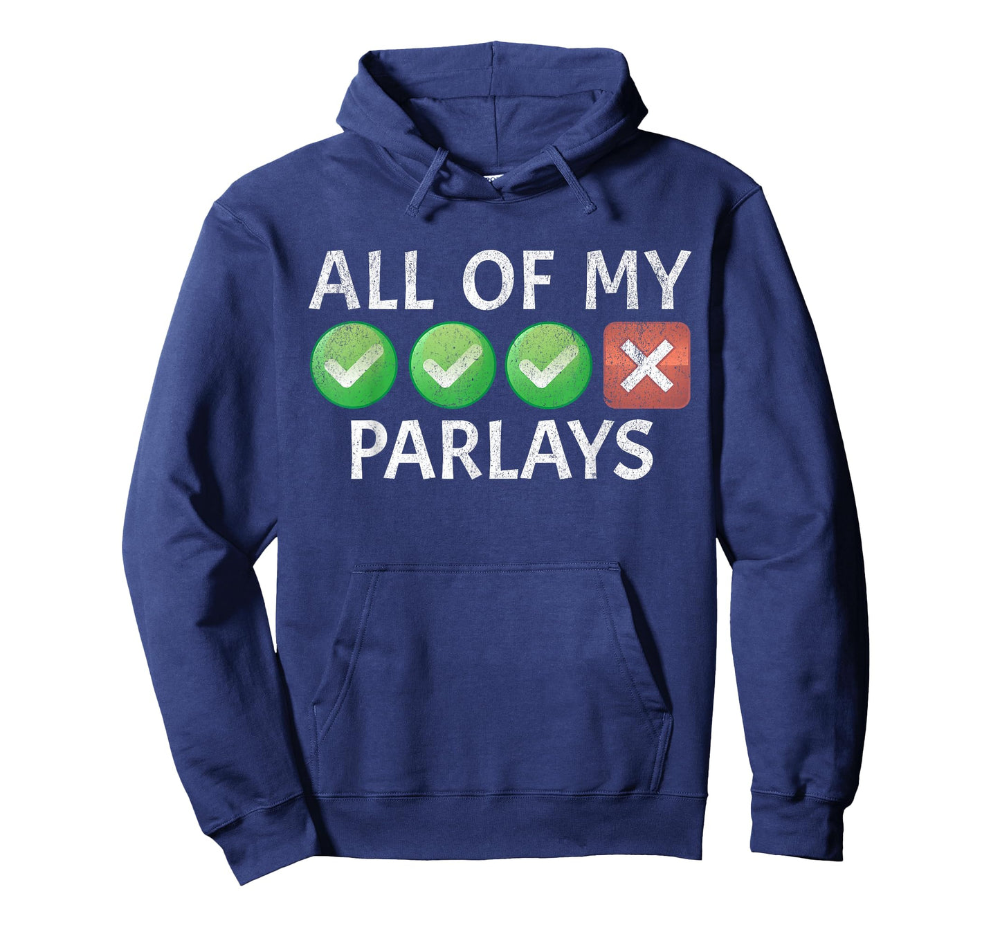 Funny Gambling Sports Betting Parlay Can't Win Joke T-Shirt