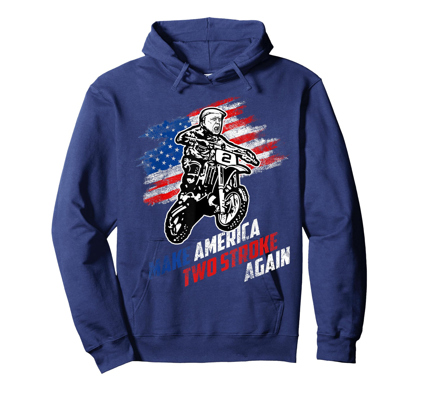Make America Two Stroke Again Biker For Trump Motorcycle T-Shirt