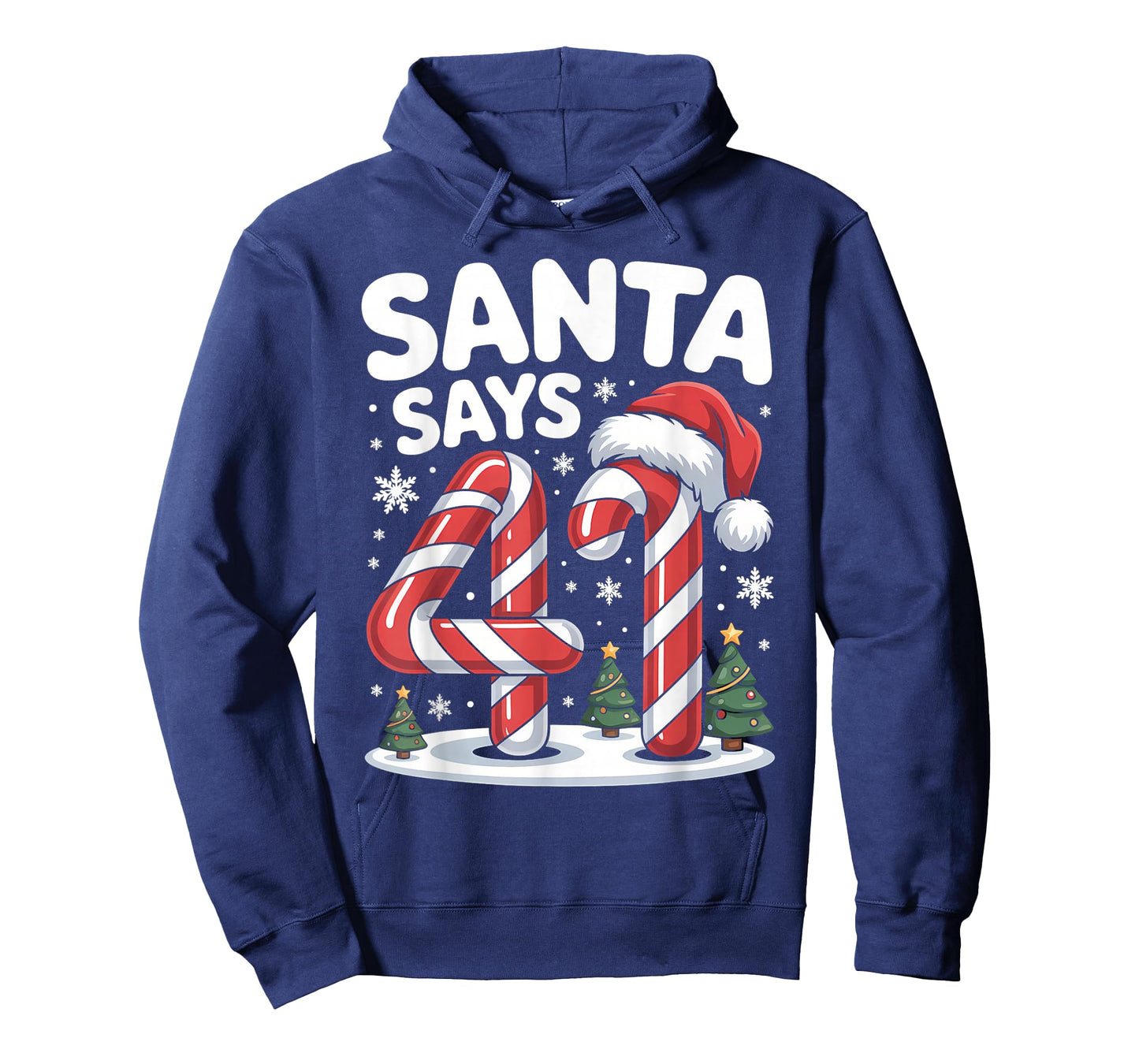 Santa Says 41 Four One Meme Christmas Gen Alpha Boys Girls T-Shirt