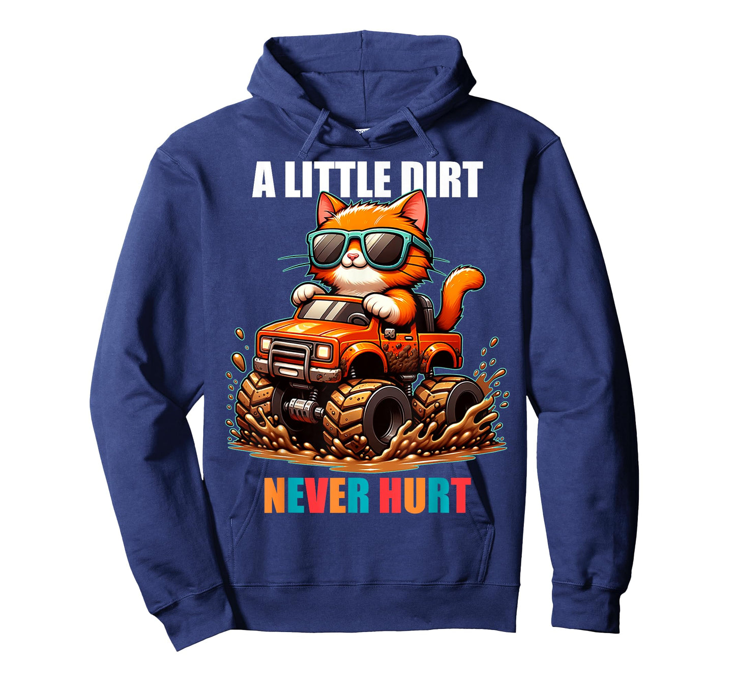 A Little Dirt Never Hurt Kids Monster Truck Toddler Girl Boy T-Shirt