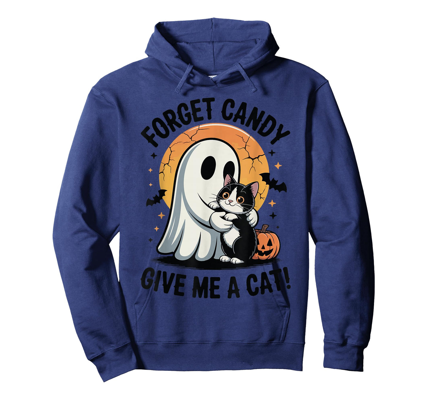 Vintage Forget Candy Give Me Tuxedo Cat Halloween Mom Women T-Shirt