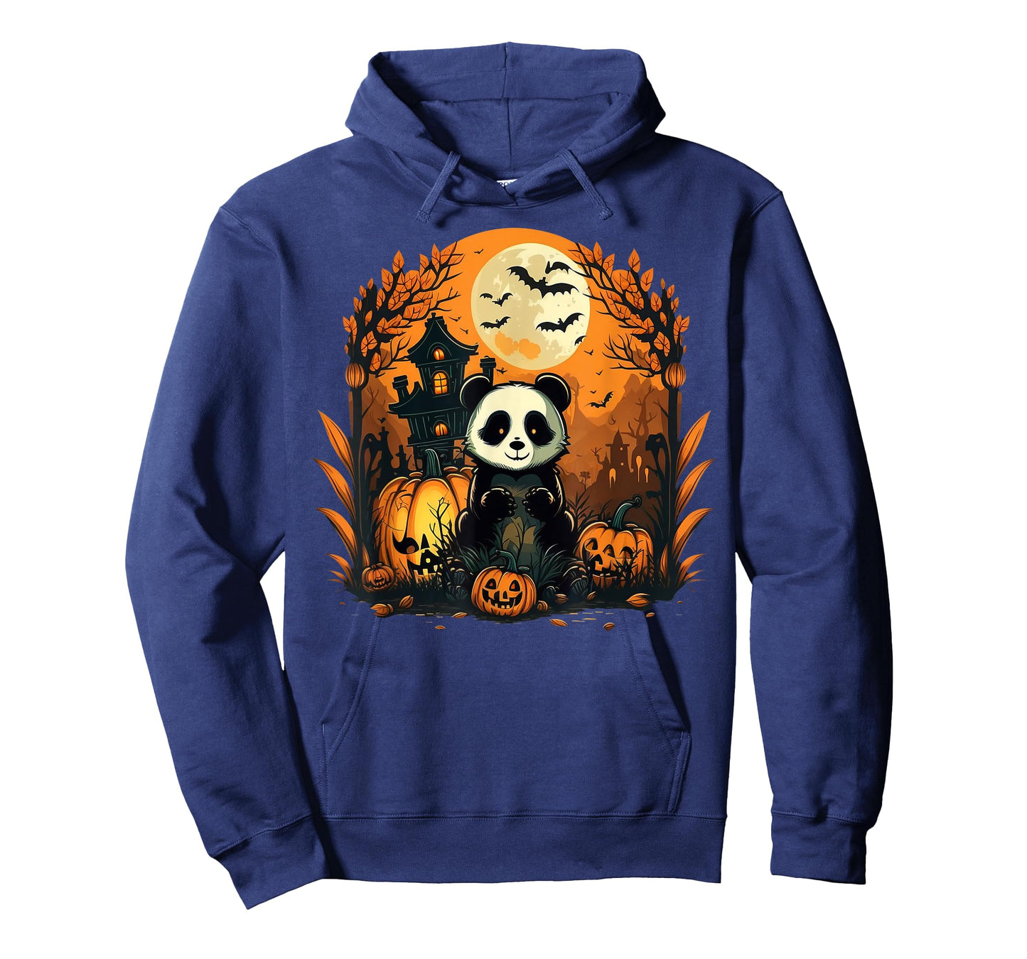 Pumpkin Panda costume on Panda Halloween T-Shirt