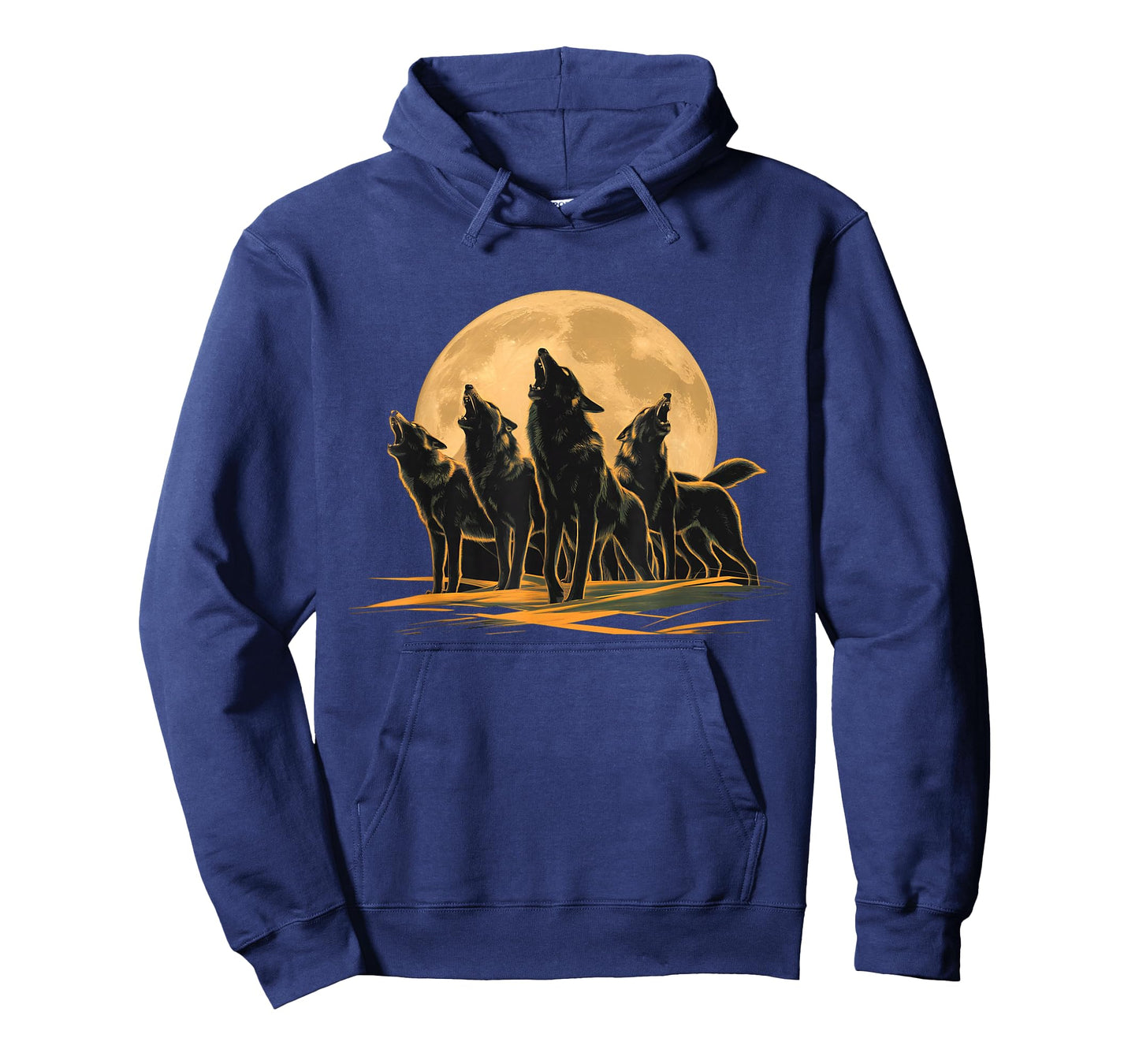 Four Wolves Howling at the Moon T-Shirt
