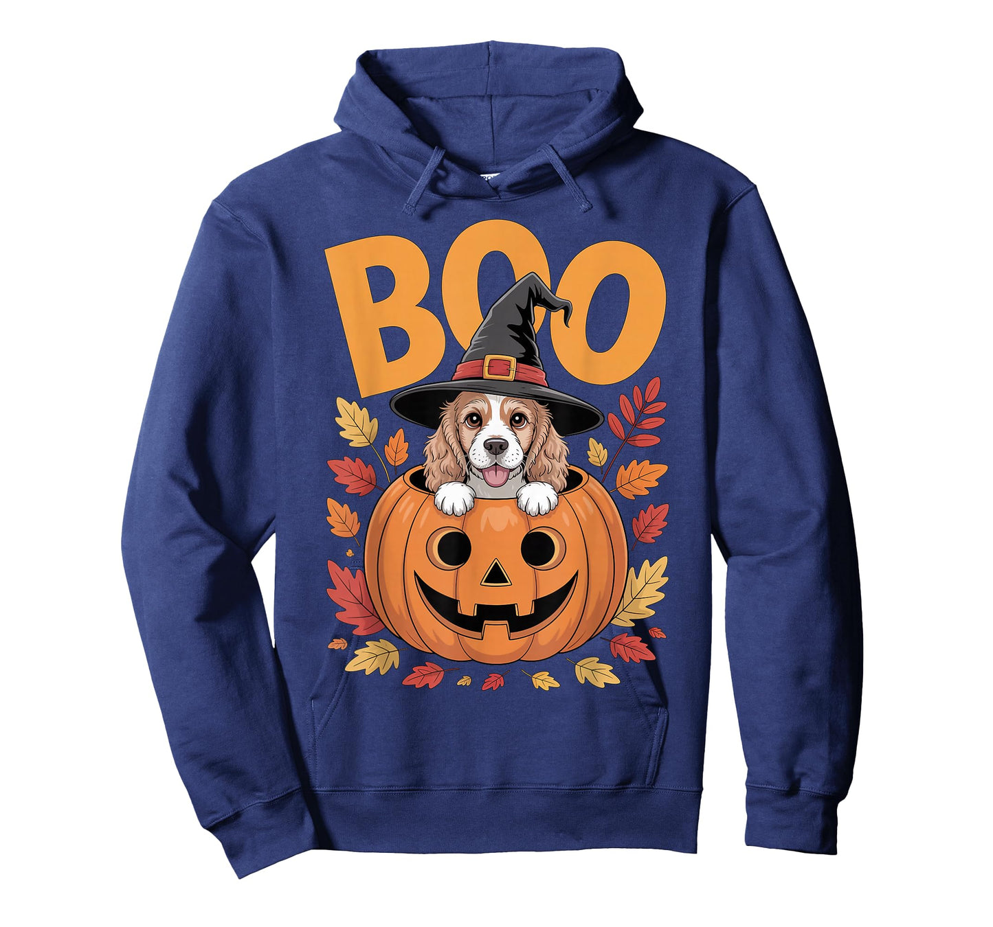 Cocker Costume on Pumpkin Halloween Cocker Spaniel T-Shirt