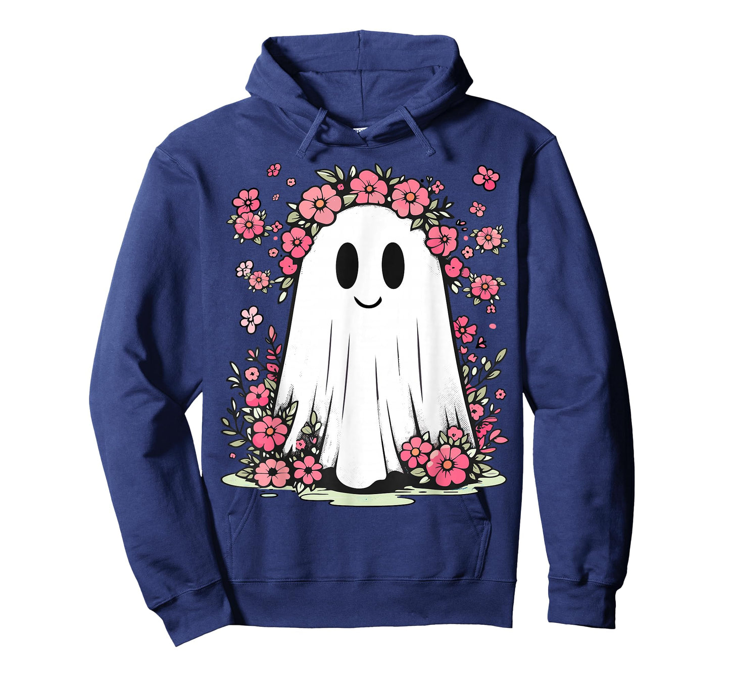 Floral Ghost Halloween Girls Cute Spooky Halloween Ghost T-Shirt