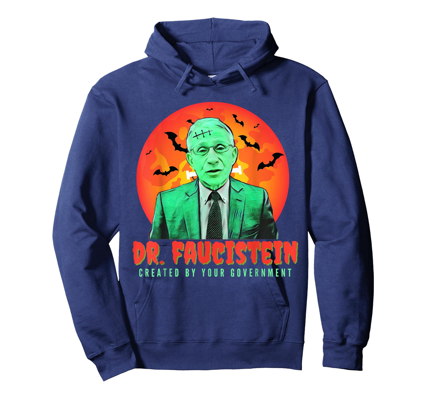 Halloween Dr. Faucistein Fire Fauci Big Government Funny T-Shirt
