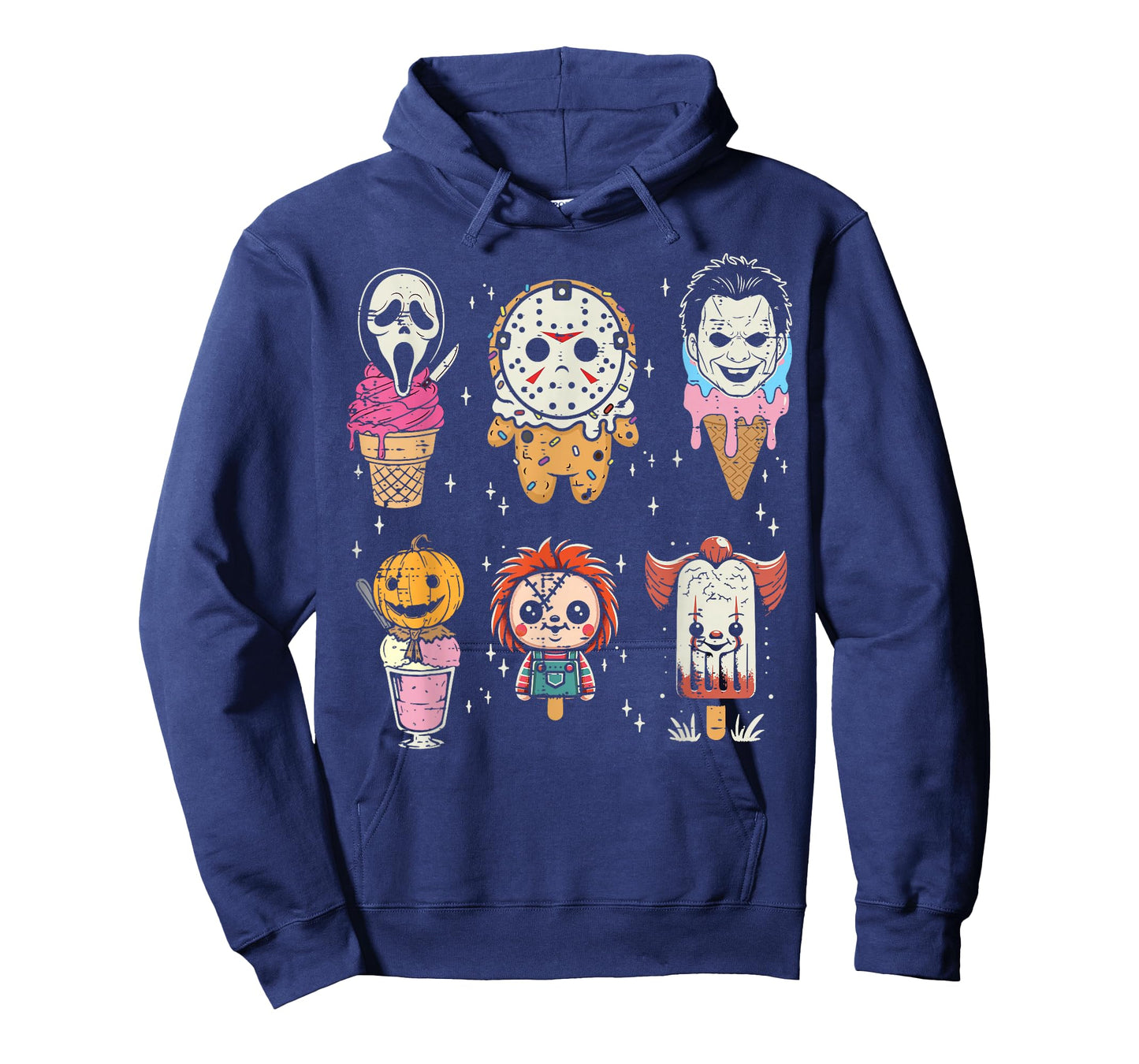 Halloween Desserts Ice Cream Cute Costume Kids Men Women T-Shirt