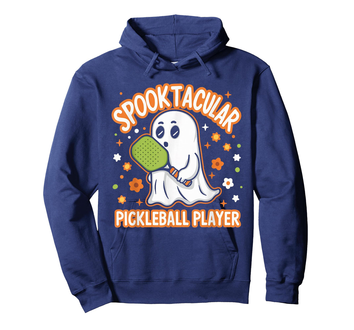 Spooktacular Pickleball Player Ghost Pumpkin T-Shirt