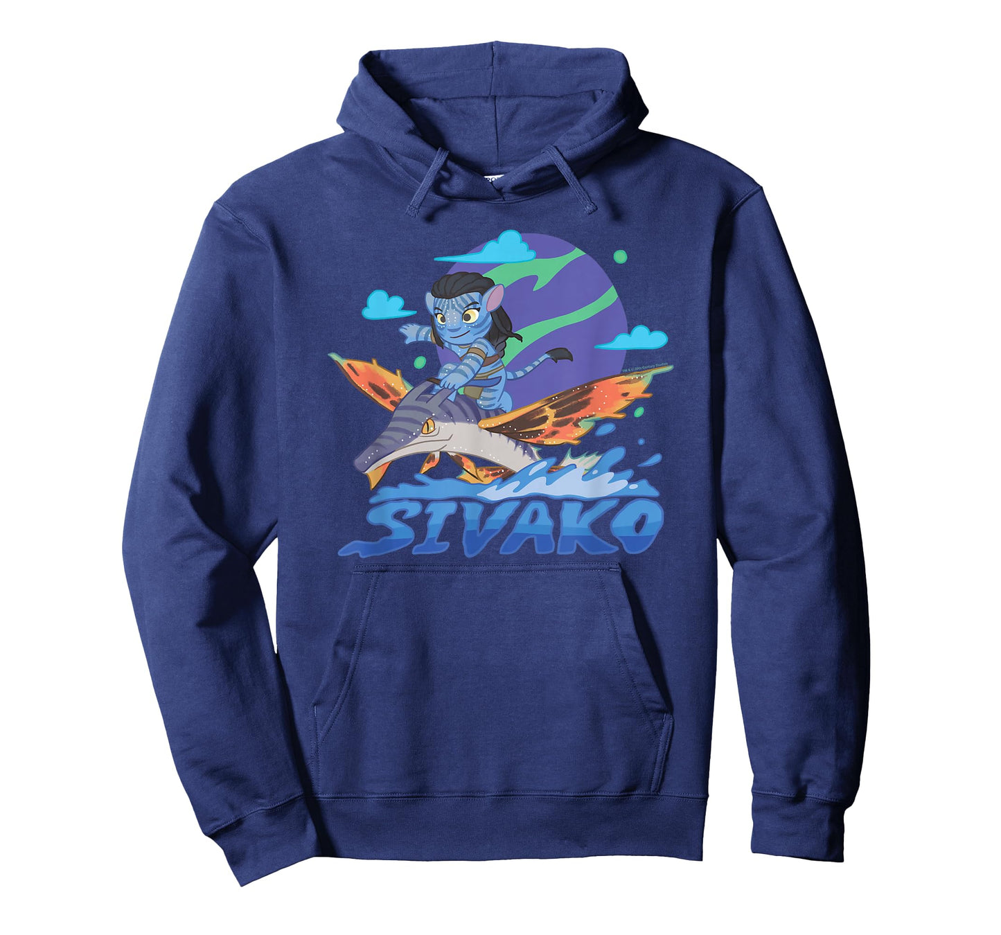 Avatar: The Way Of Water Sivako Riding Above Water Big Logo T-Shirt