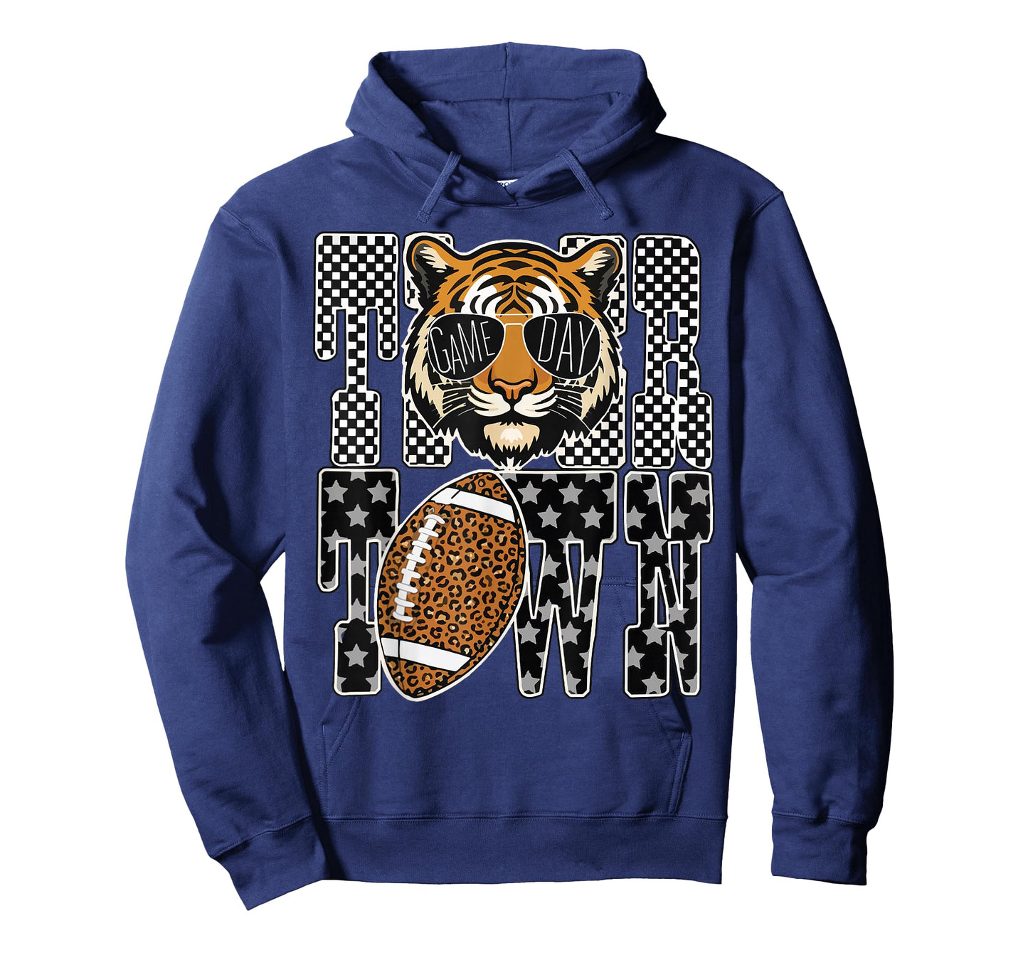 Tiger Town Leopard Football Game Day For Men T-Shirt