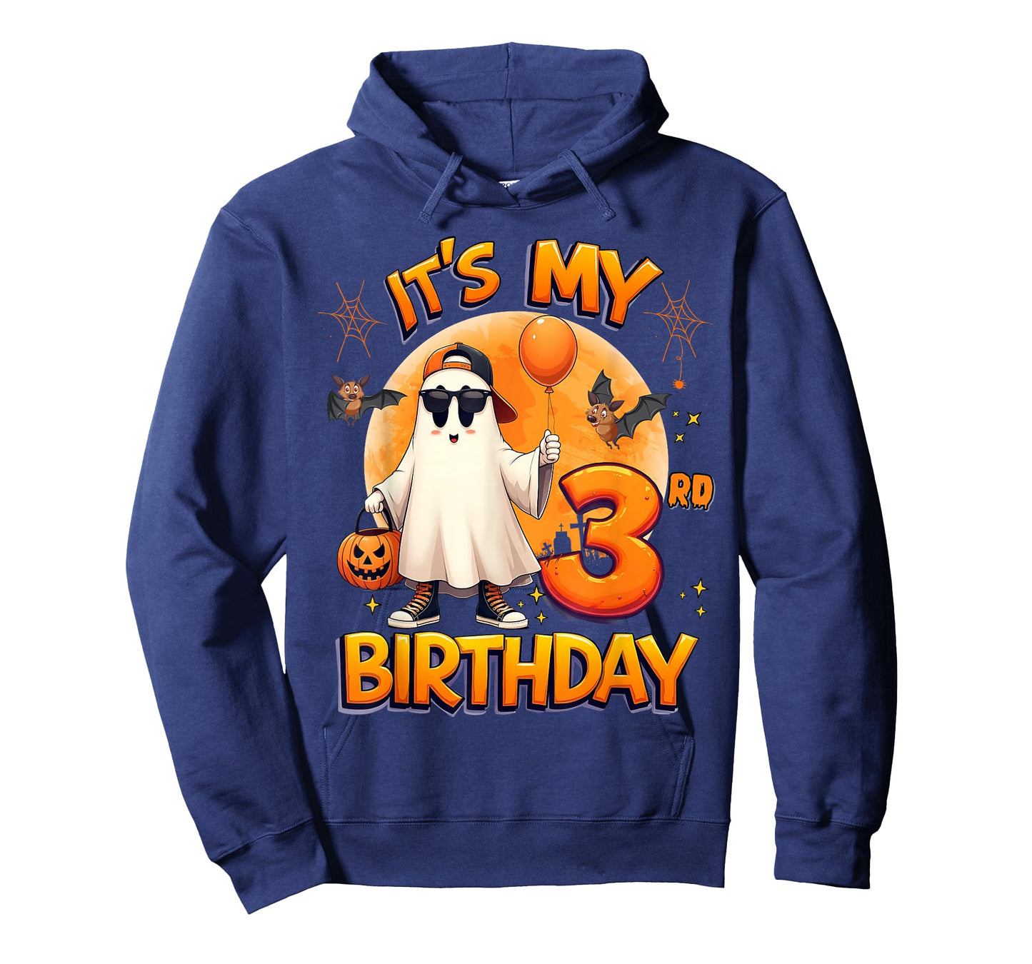 Kids It's My 3rd Birthday Boy Ghost Halloween 3 Years Old T-Shirt