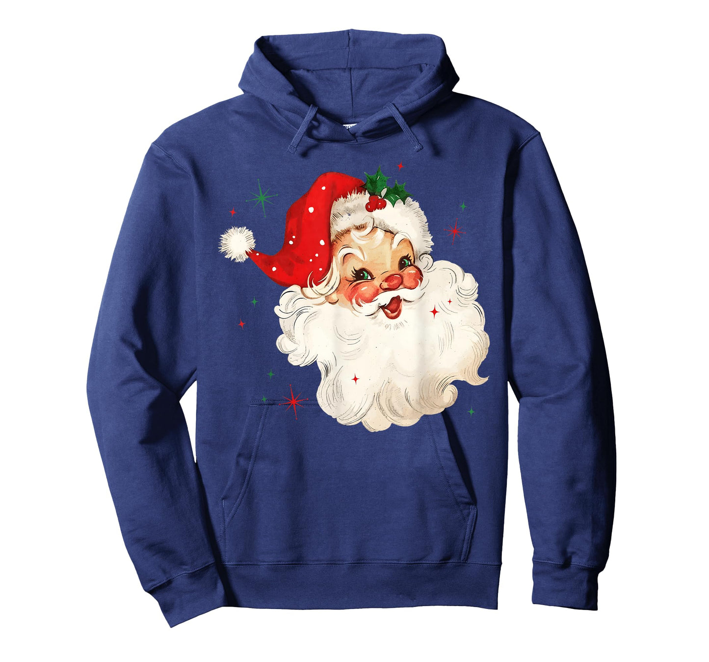 Retro Vintage Santa Claus Merry Christmas Holiday Season T-Shirt