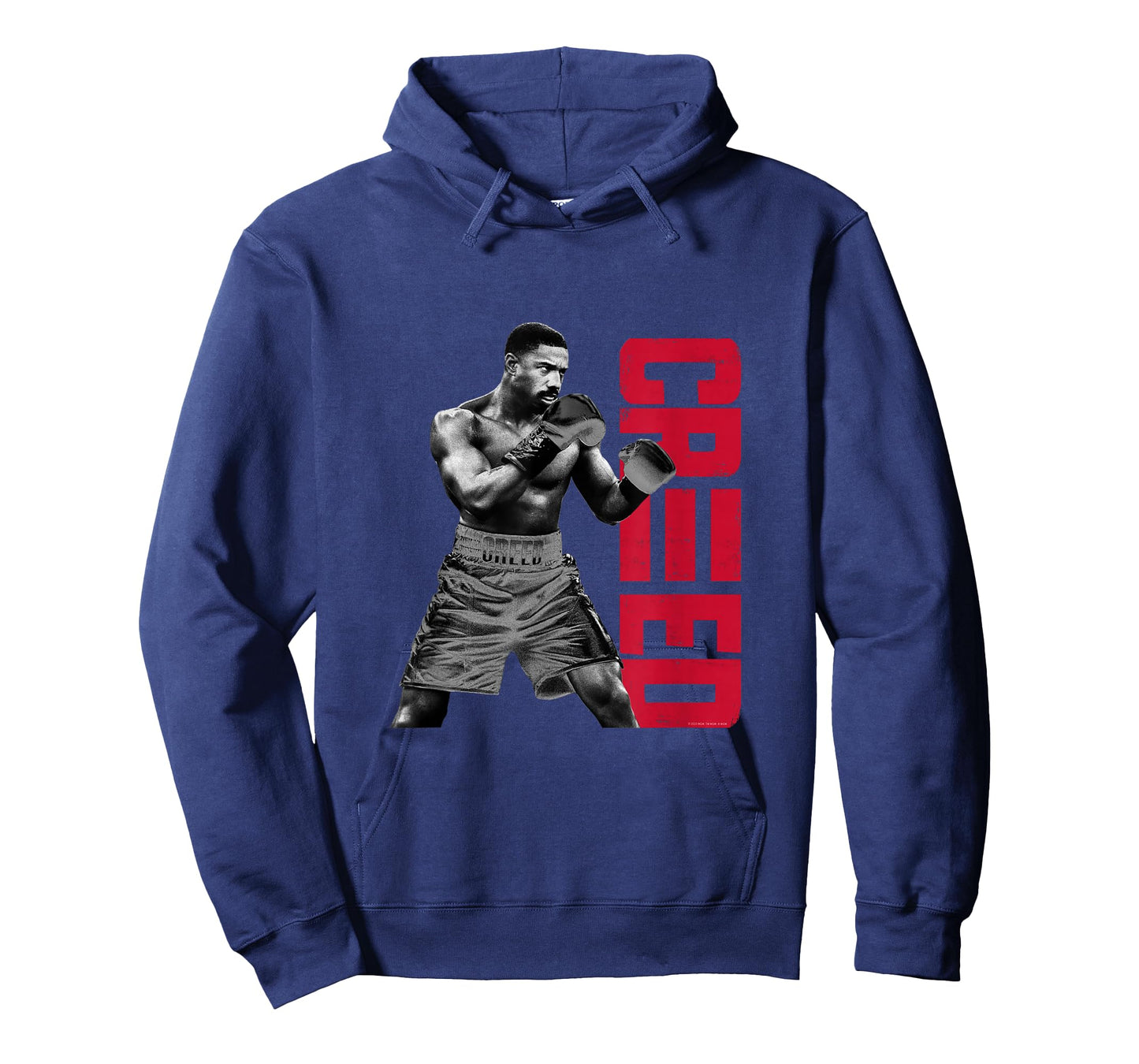 Adonis Creed Pose with Vertical Logo red T-Shirt Small