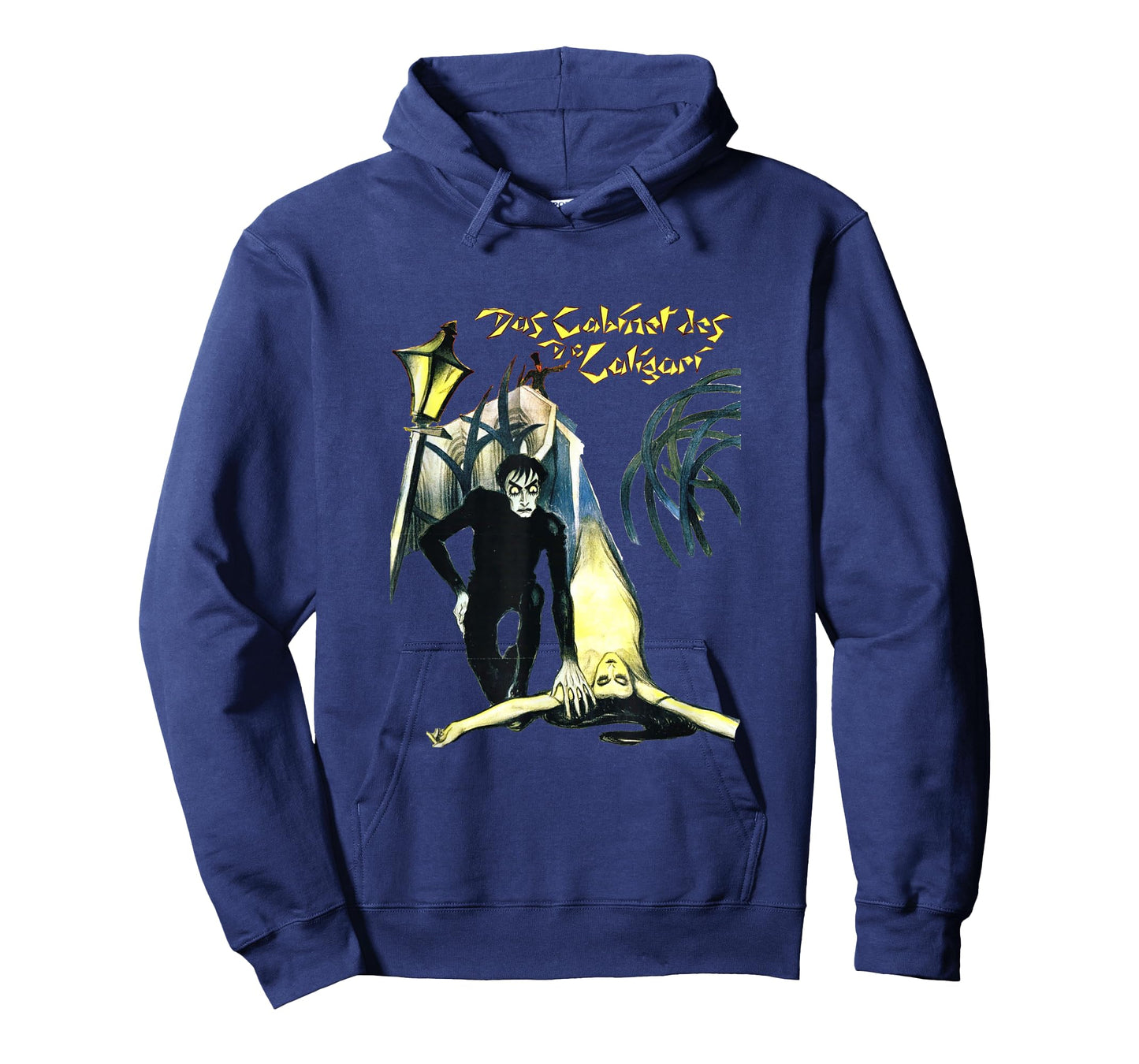 Silent Era German Expressionist Horror Cinema The Cabinet of Dr Caligari T-Shirt, Small, Black