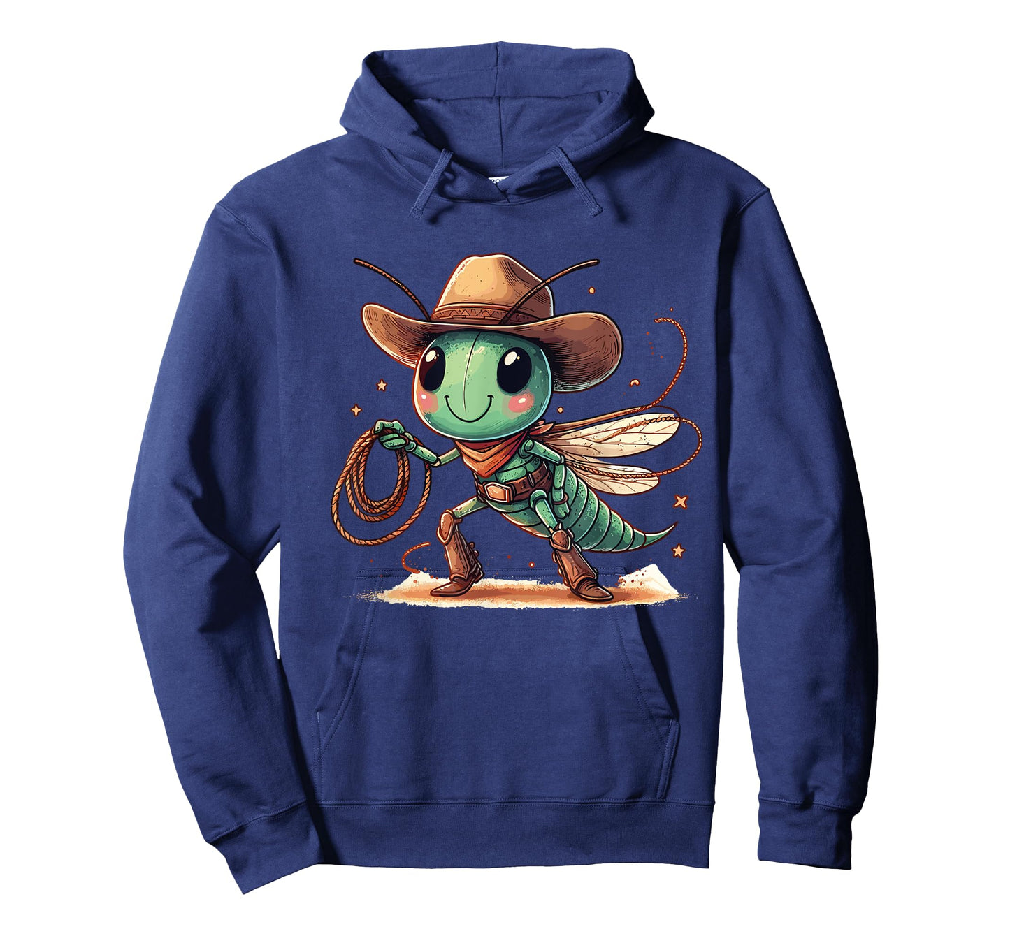 Western Rodeo Cowboy Hat Grasshopper Texas Animals T-Shirt