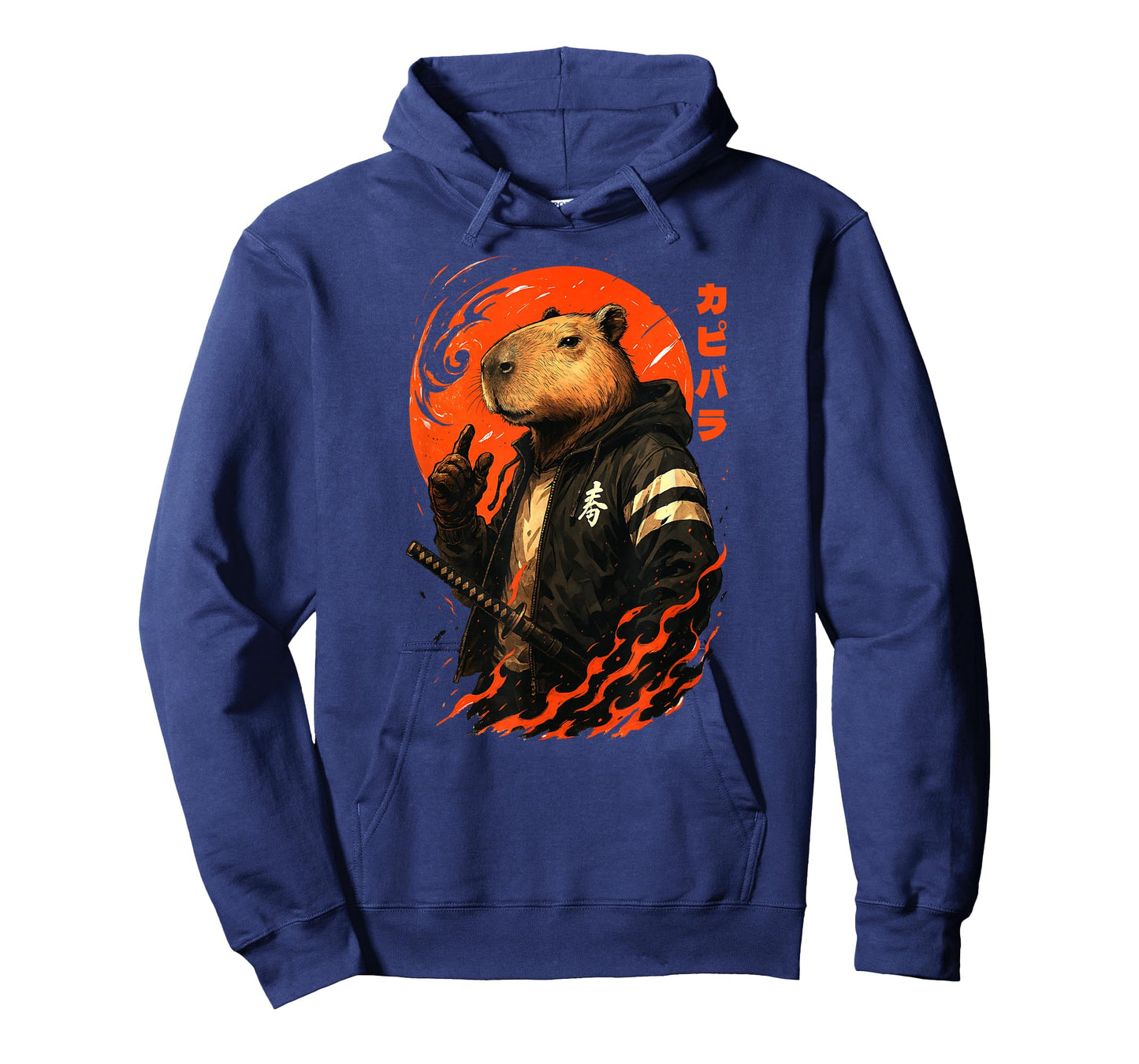 Capybara Japanese Anime Samurai Ninja Japan Boys Girls Kids T-Shirt